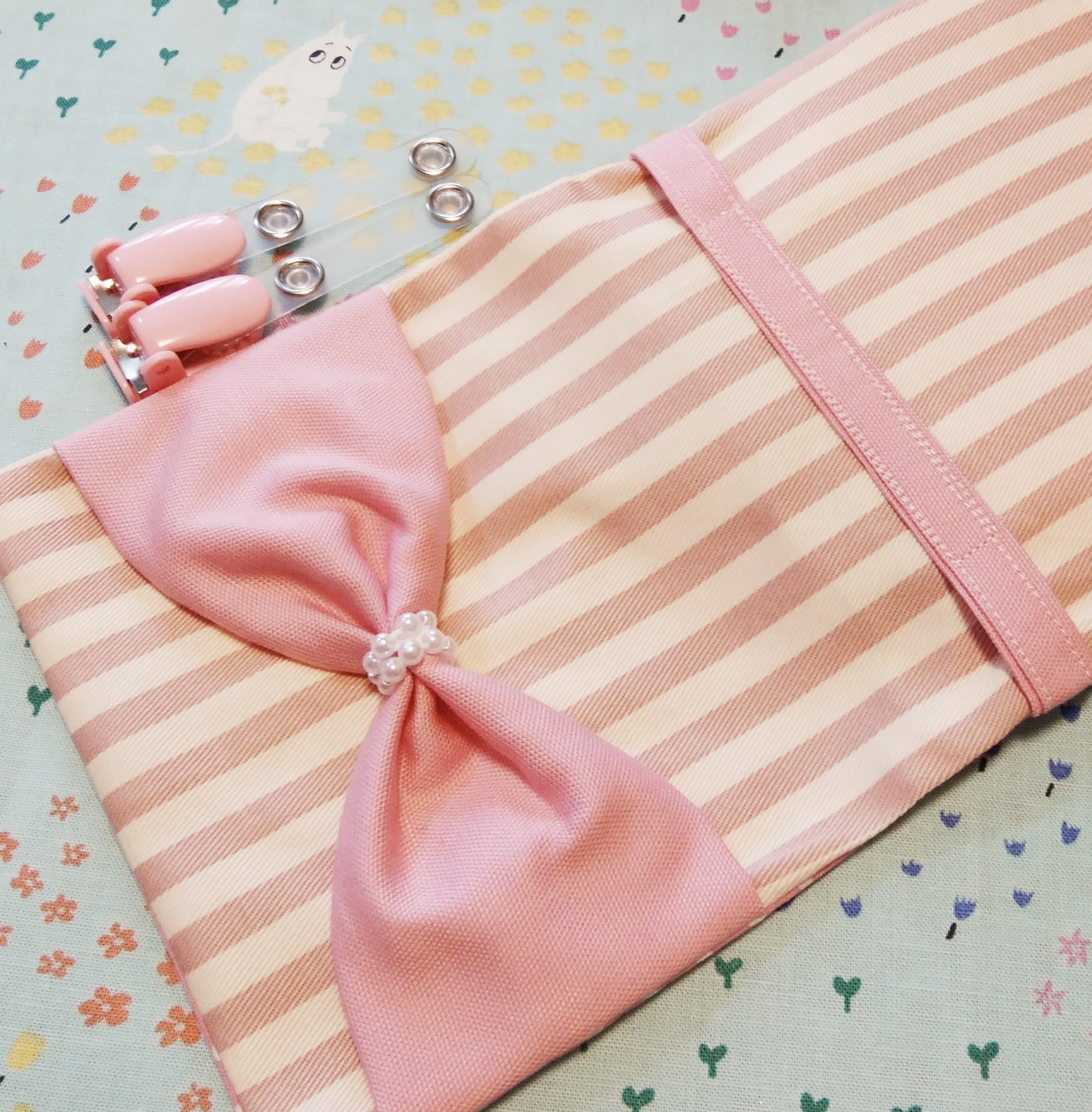 数量限定!特売 移動ポケット ピンク リボン 女の子 ハンドメイド ad-naturam.fr