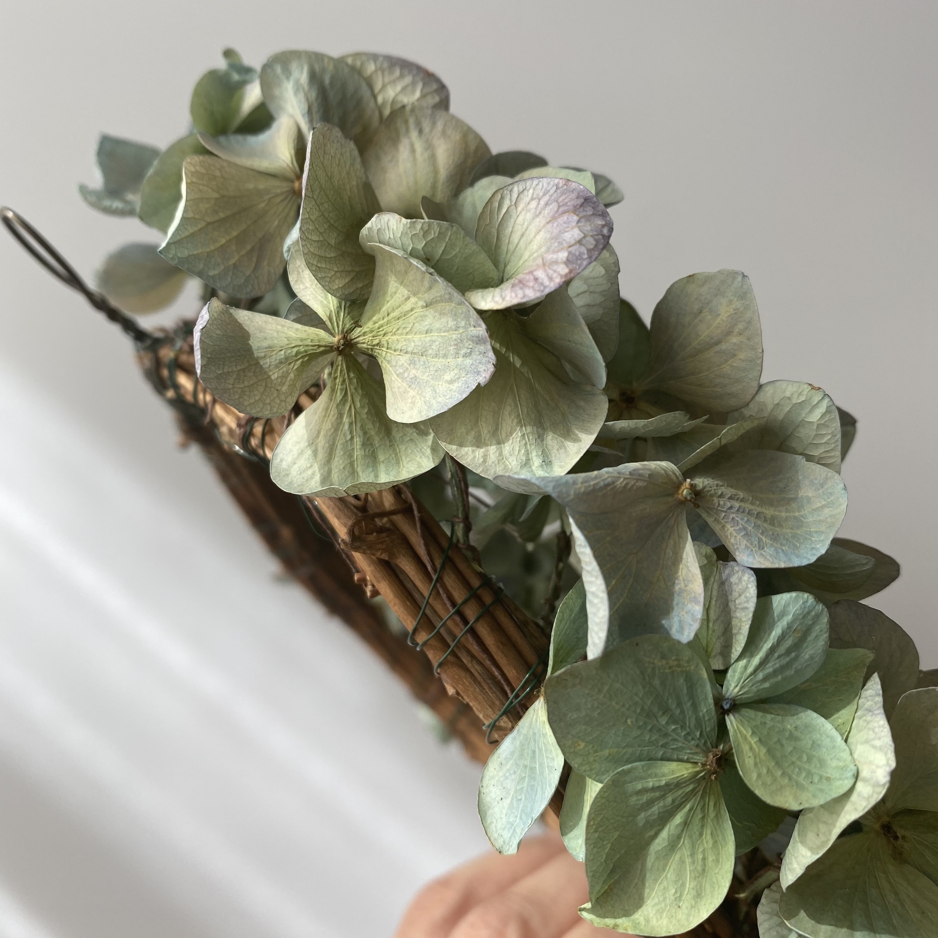 秋色紫陽花のリース Iichi ハンドメイド クラフト作品 手仕事品の通販