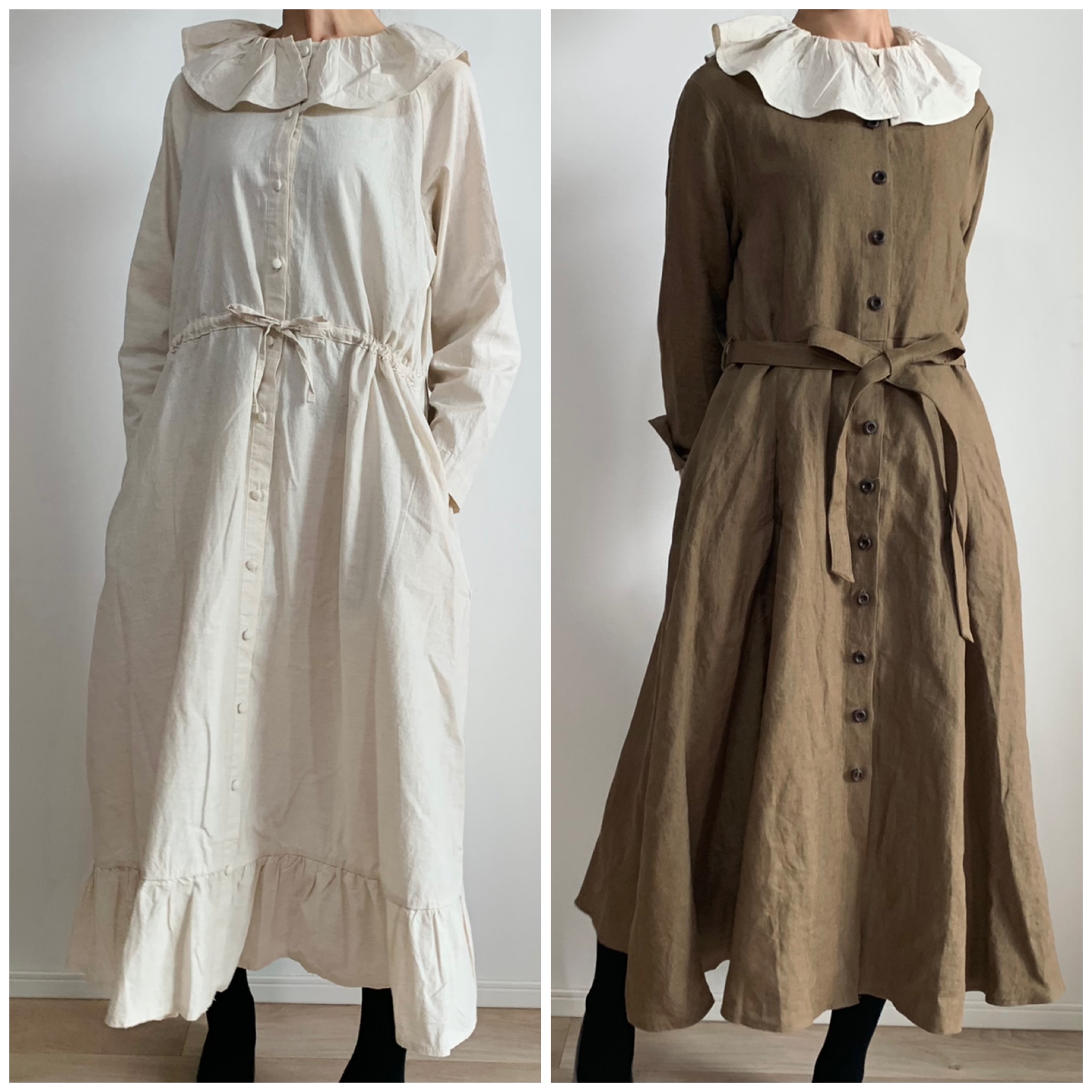 フリルラブリーワンピース アイボリー Iichi ハンドメイド クラフト作品 手仕事品の通販