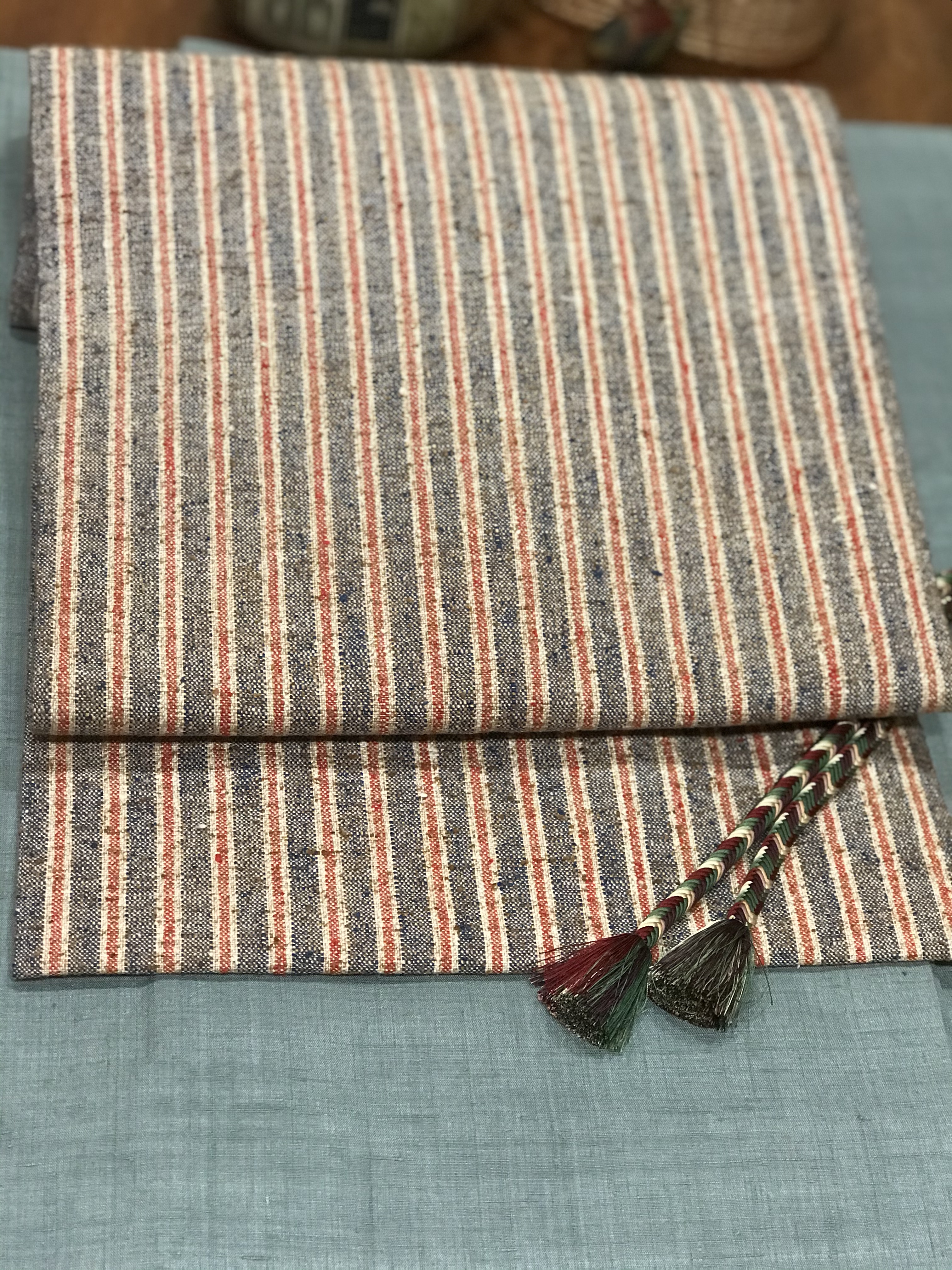 ぜんまい紬縞 なごや帯 | iichi ハンドメイド・クラフト作品・手仕事品 ...