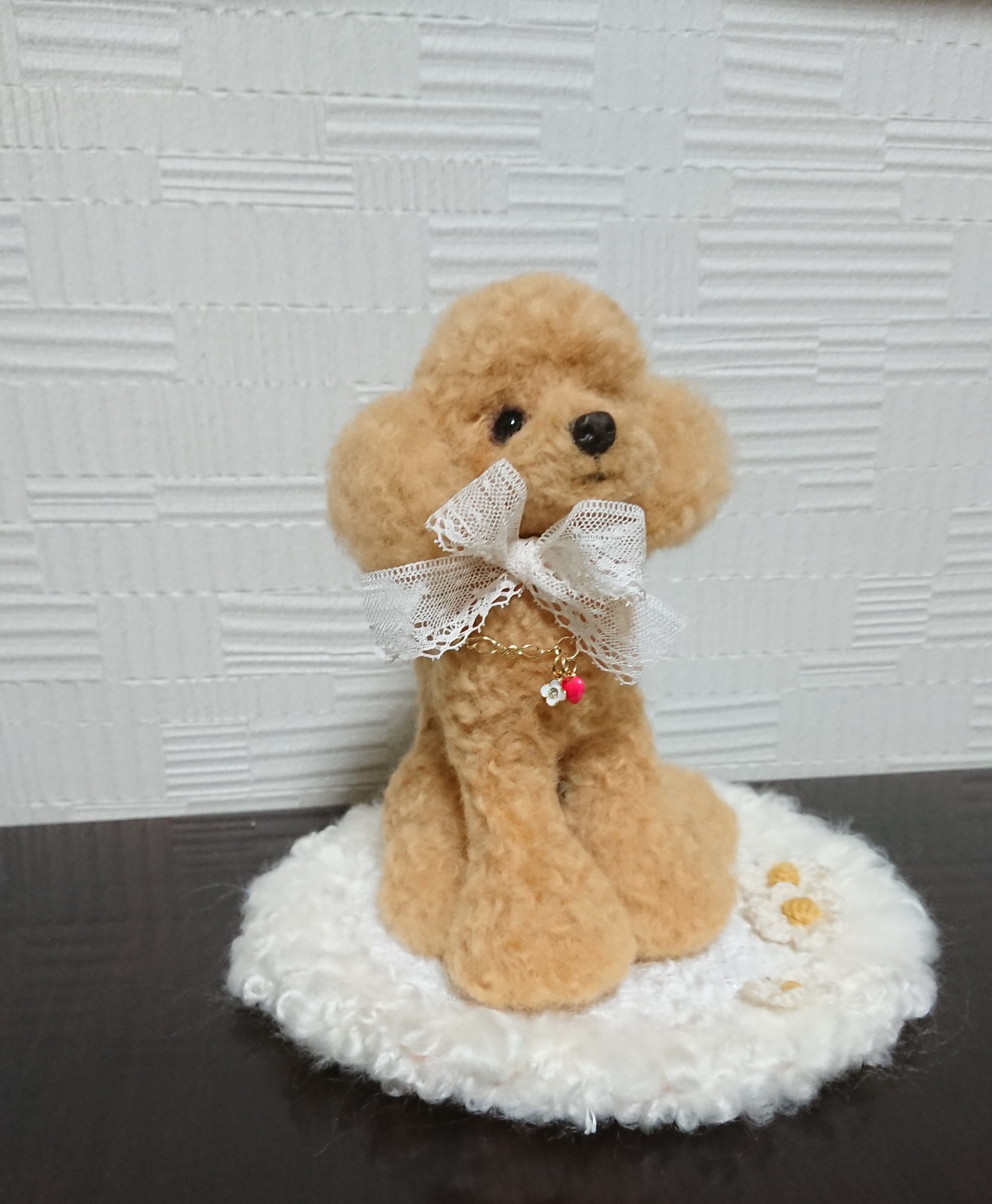 羊毛フェルト　トイプードル　アプリコット おもちゃ/人形 趣味/おもちゃ ハンドメイド 激安 質屋