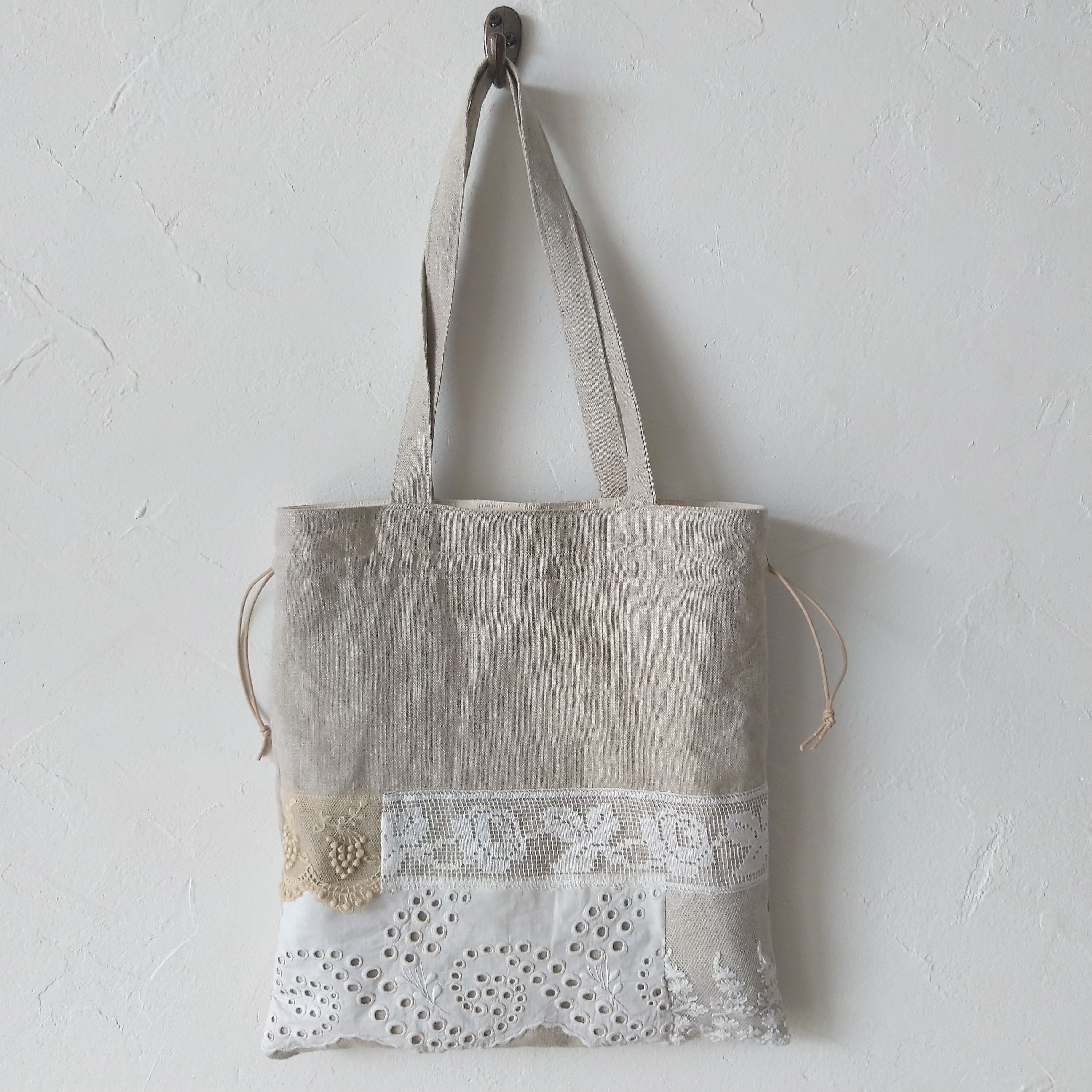 贈答 ハンドメイド レーストートバッグ