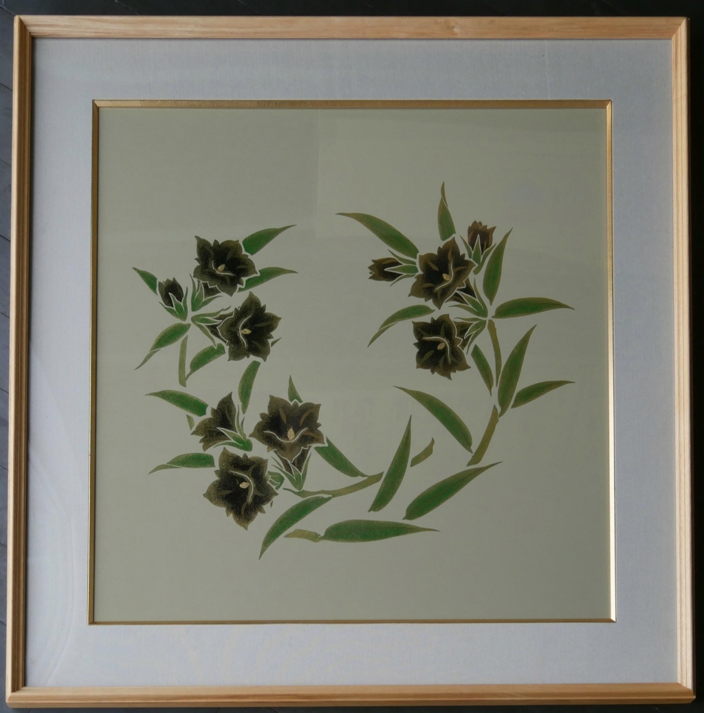 漆の天井絵 山鳩 彼岸花 Iichi ハンドメイド クラフト作品 手仕事品の通販