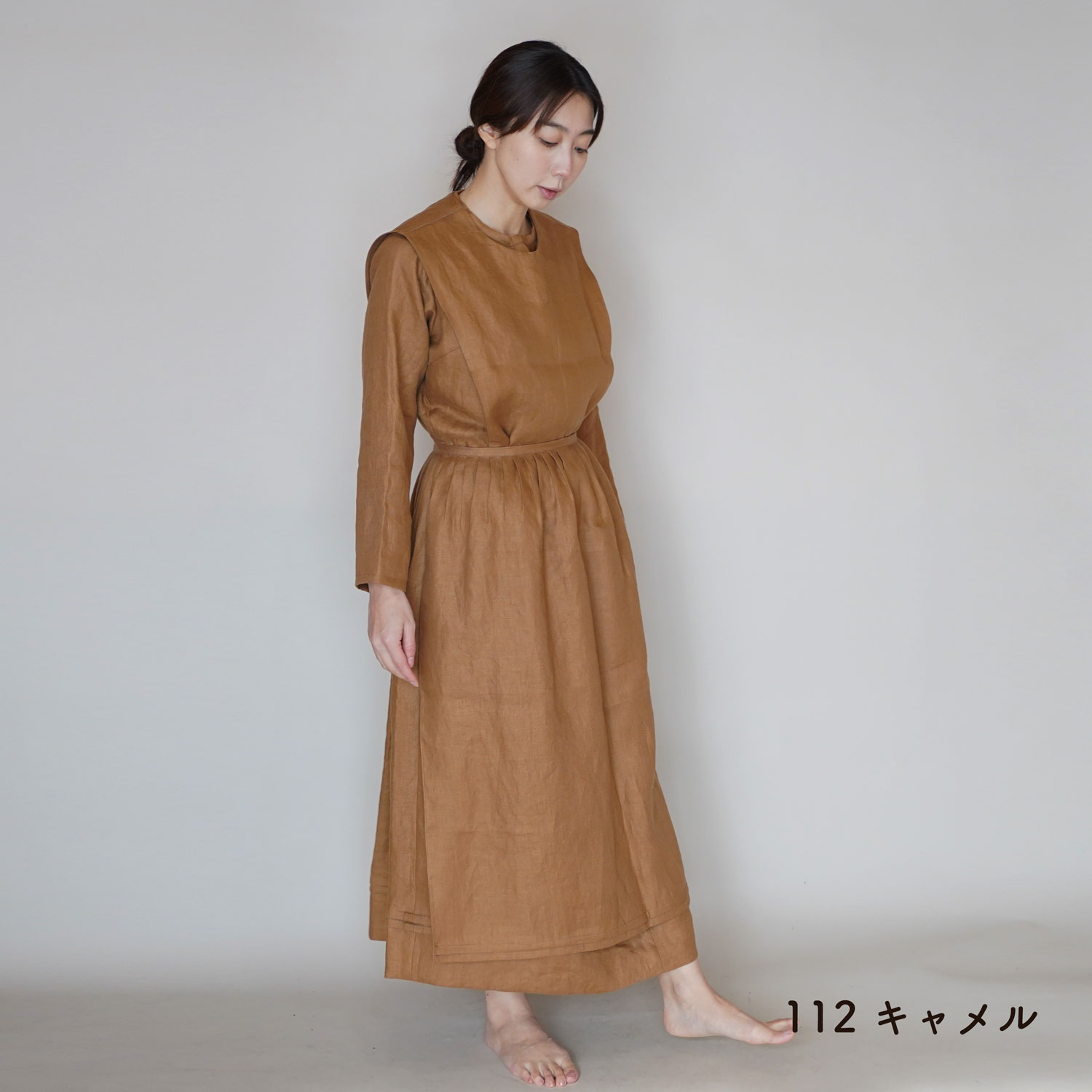 受注制作 トラディショナルアーミッシュドレス 好きな色を選べる 秋冬用リネンツイル Iichi ハンドメイド クラフト作品 手仕事品の通販