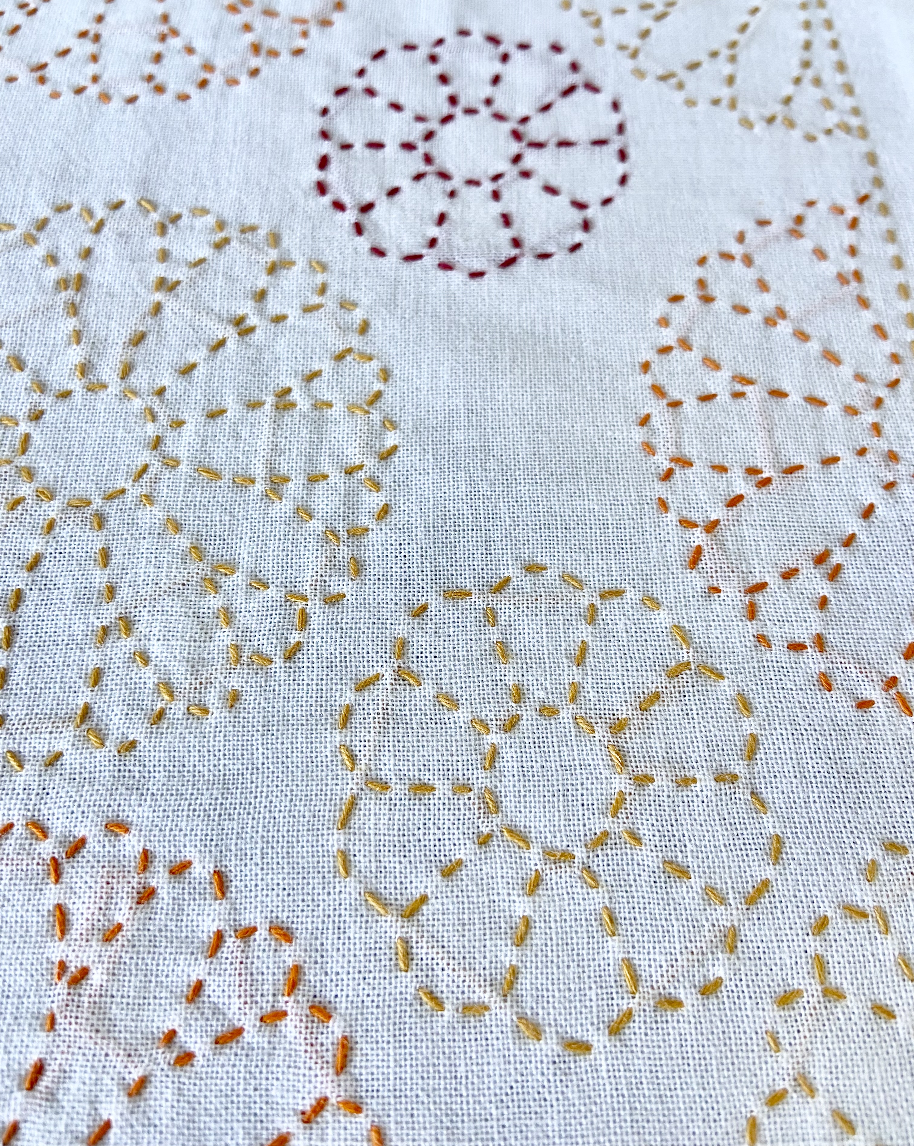 刺し子♡ふきん (フラワー・和柄) | iichi ハンドメイド・クラフト作品 
