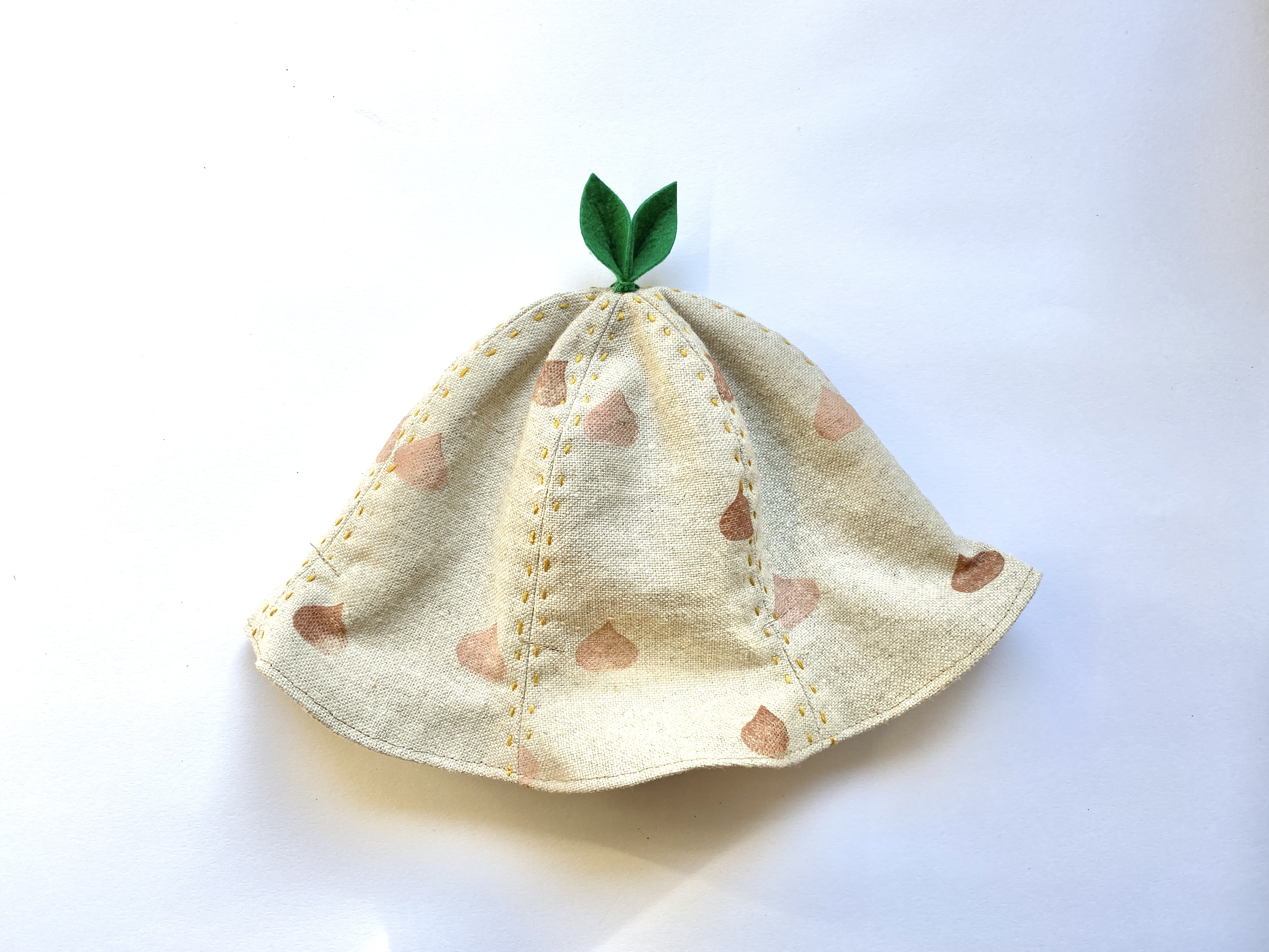 Sale ぐんぐん大きくなあれ 葉っぱハット くり 栗 49cm Iichi ハンドメイド クラフト作品 手仕事品の通販