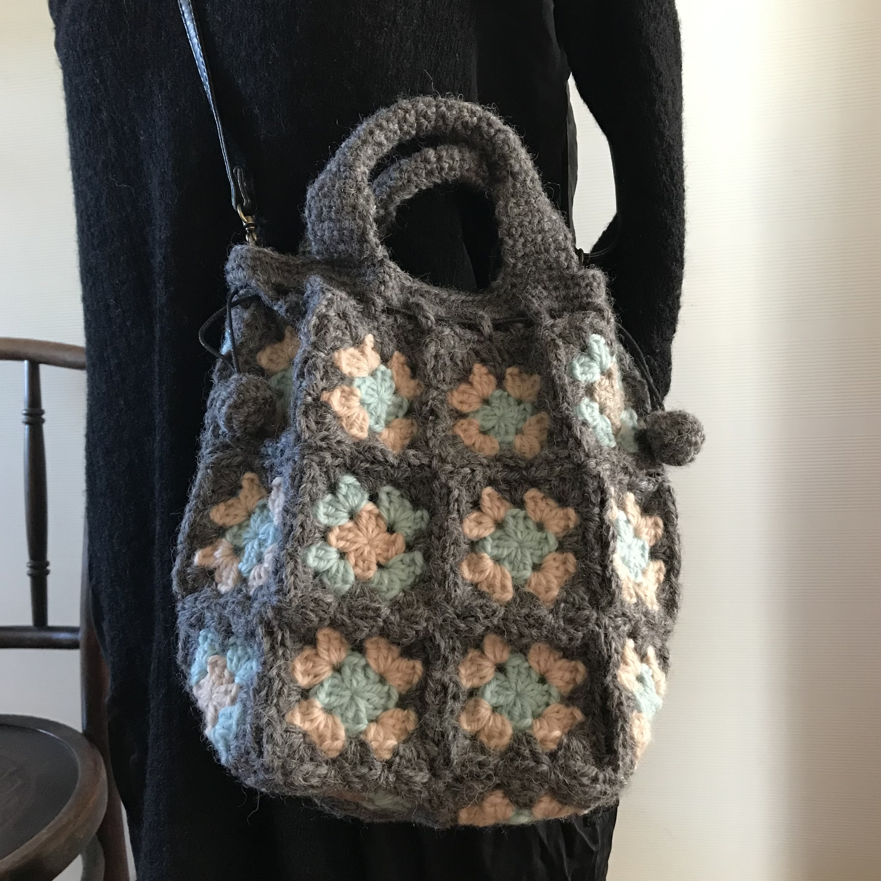モチーフ 編み バッグ