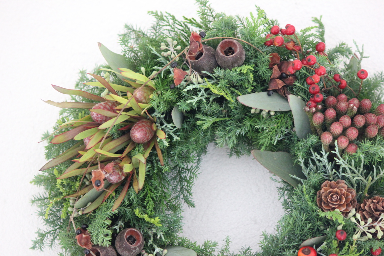 木の実とと赤い実のクリスマス３０ Iichi ハンドメイド クラフト作品 手仕事品の通販