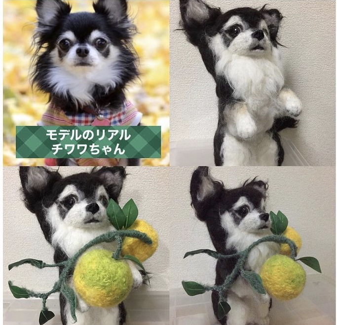 猫 犬他小動物モデルのオーダーメイド 羊毛フェルトリアル人形 Iichi ハンドメイド クラフト作品 手仕事品の通販