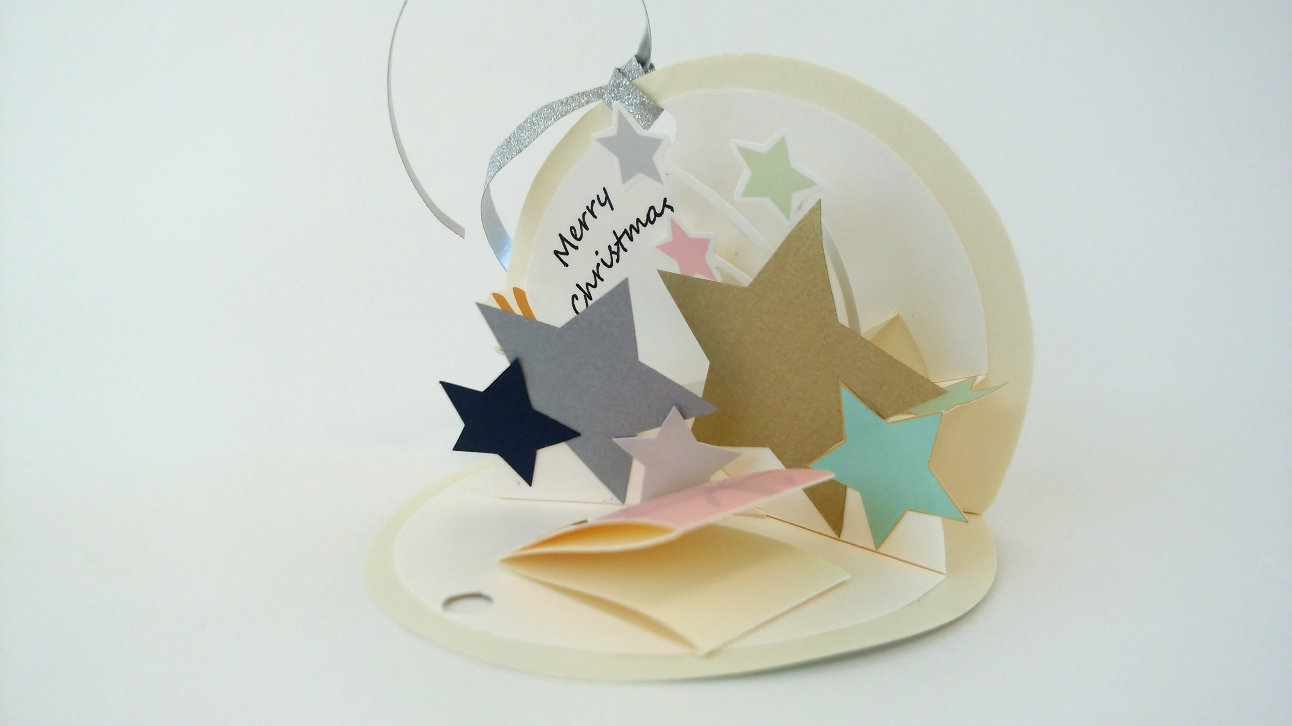 星 の クリスマスポップアップカード Iichi ハンドメイド クラフト作品 手仕事品の通販