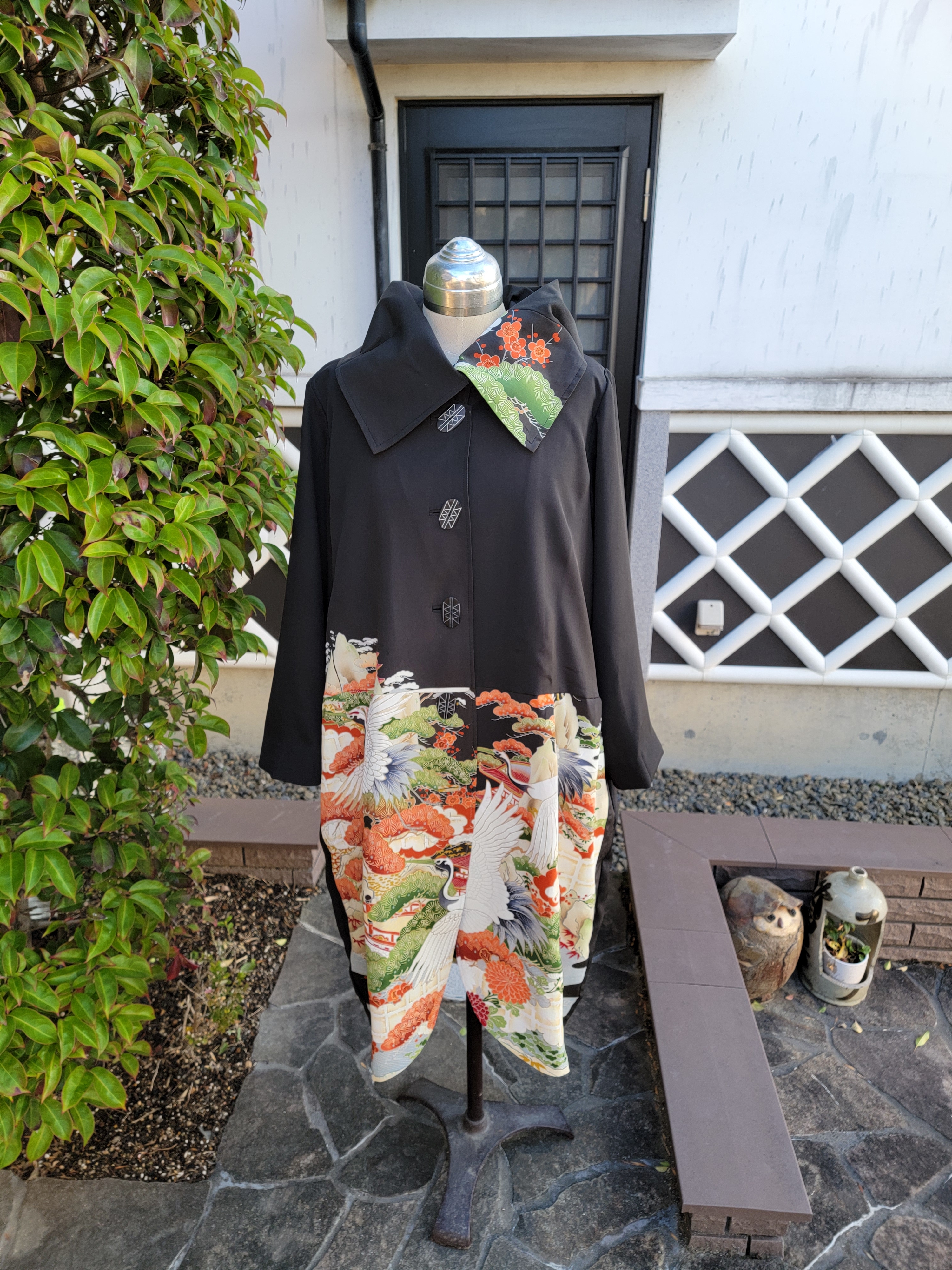 SISE kimonoコート 15ss ブラック | angeloawards.com