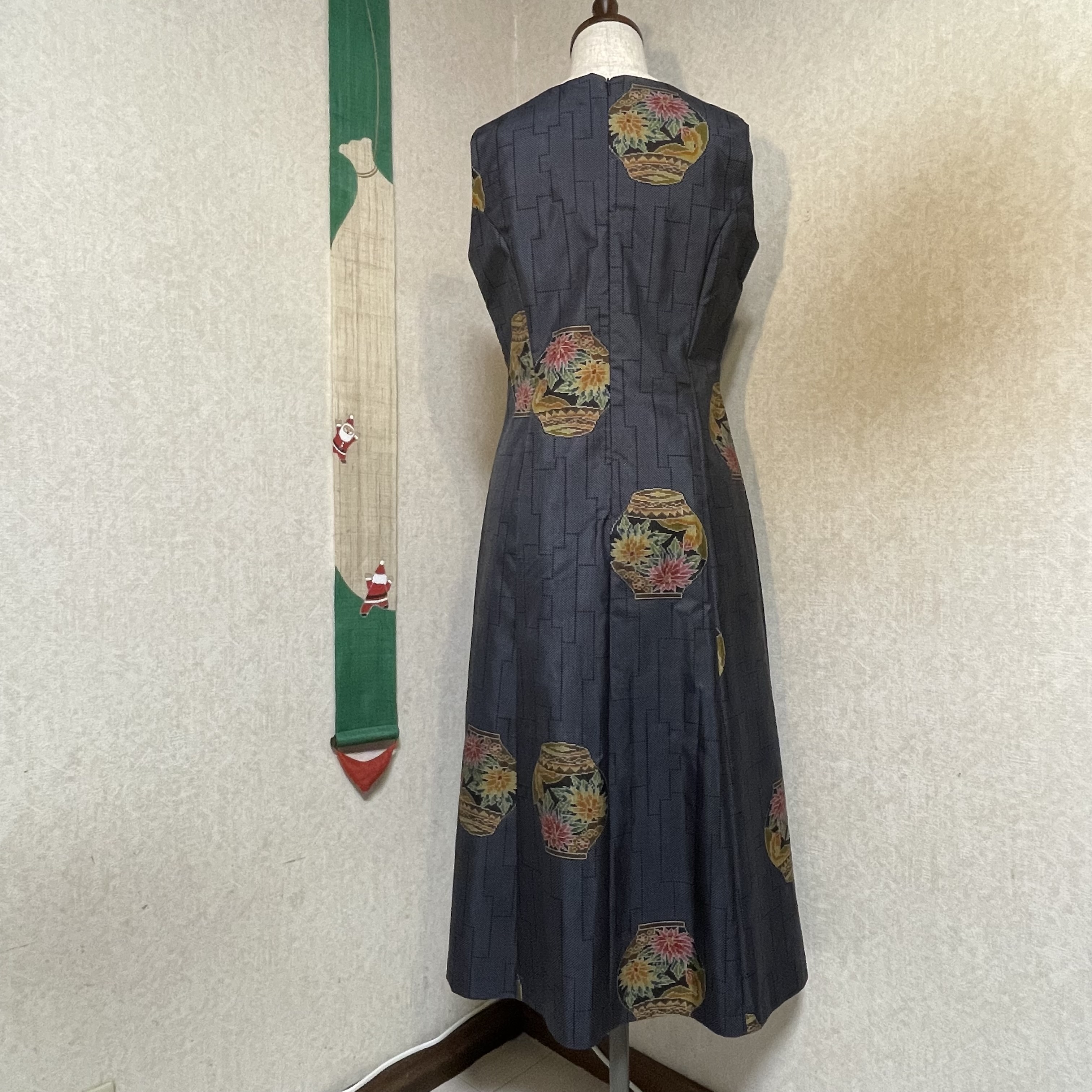 大島紬プリンセスラインワンピース 小春日和 Iichi ハンドメイド クラフト作品 手仕事品の通販