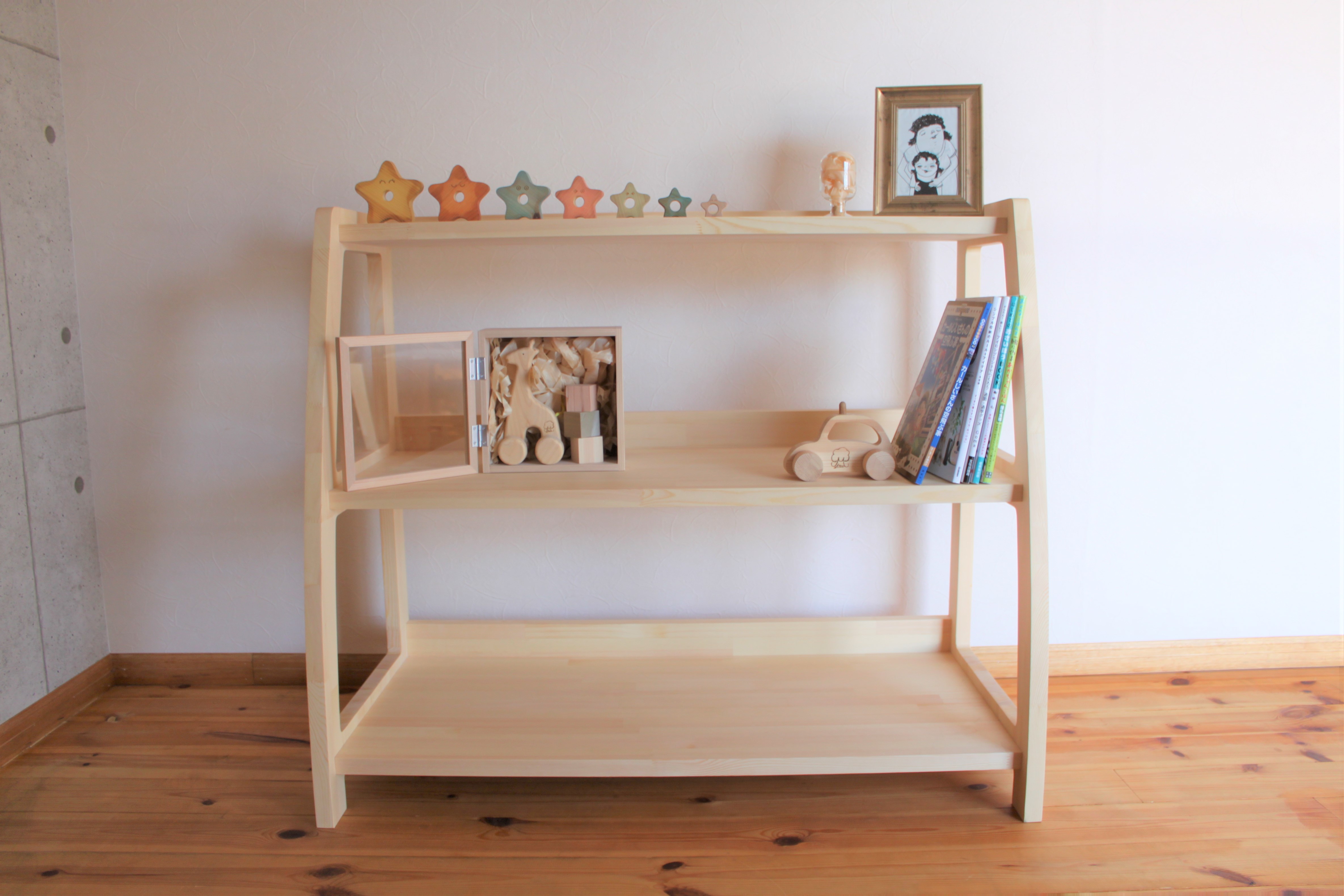 22年新商品 木のフレームラック 予約商品 子供部屋 収納 ご予約特典有り Iichi ハンドメイド クラフト作品 手仕事品の通販