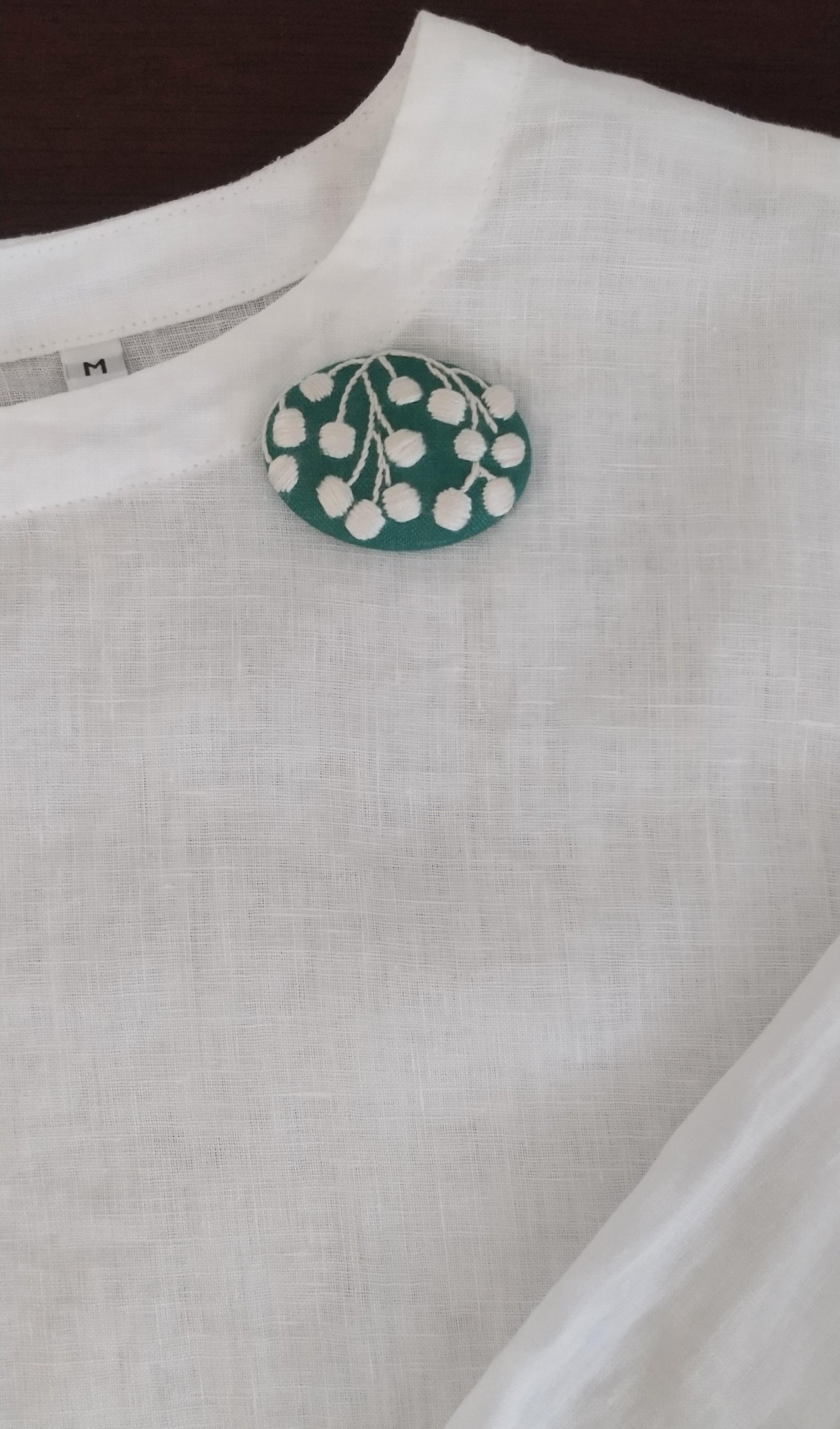 刺繍ブローチ Konomi Iichi ハンドメイド クラフト作品 手仕事品の通販