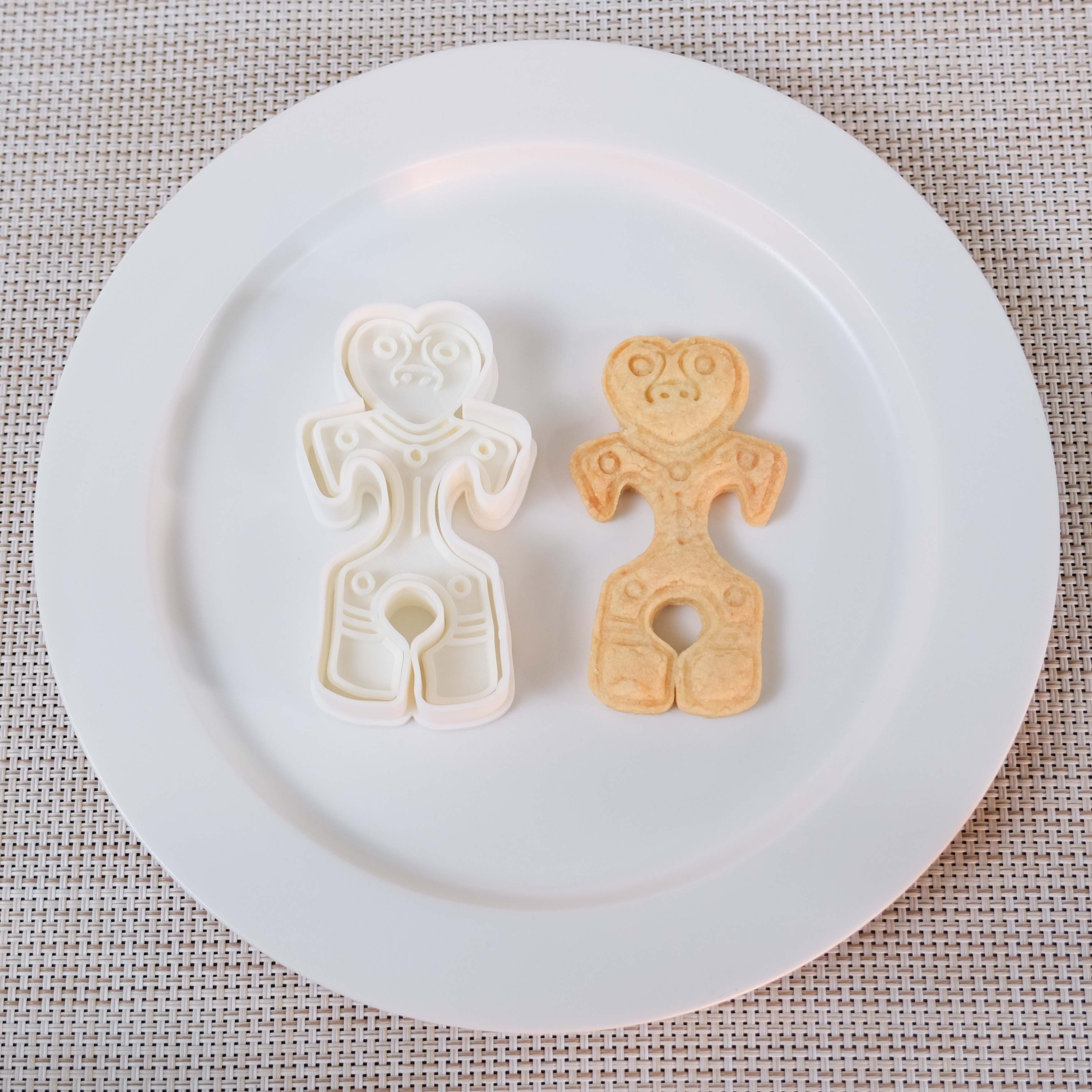 ハート形土偶 クッキーカッター クッキー型 Iichi ハンドメイド クラフト作品 手仕事品の通販