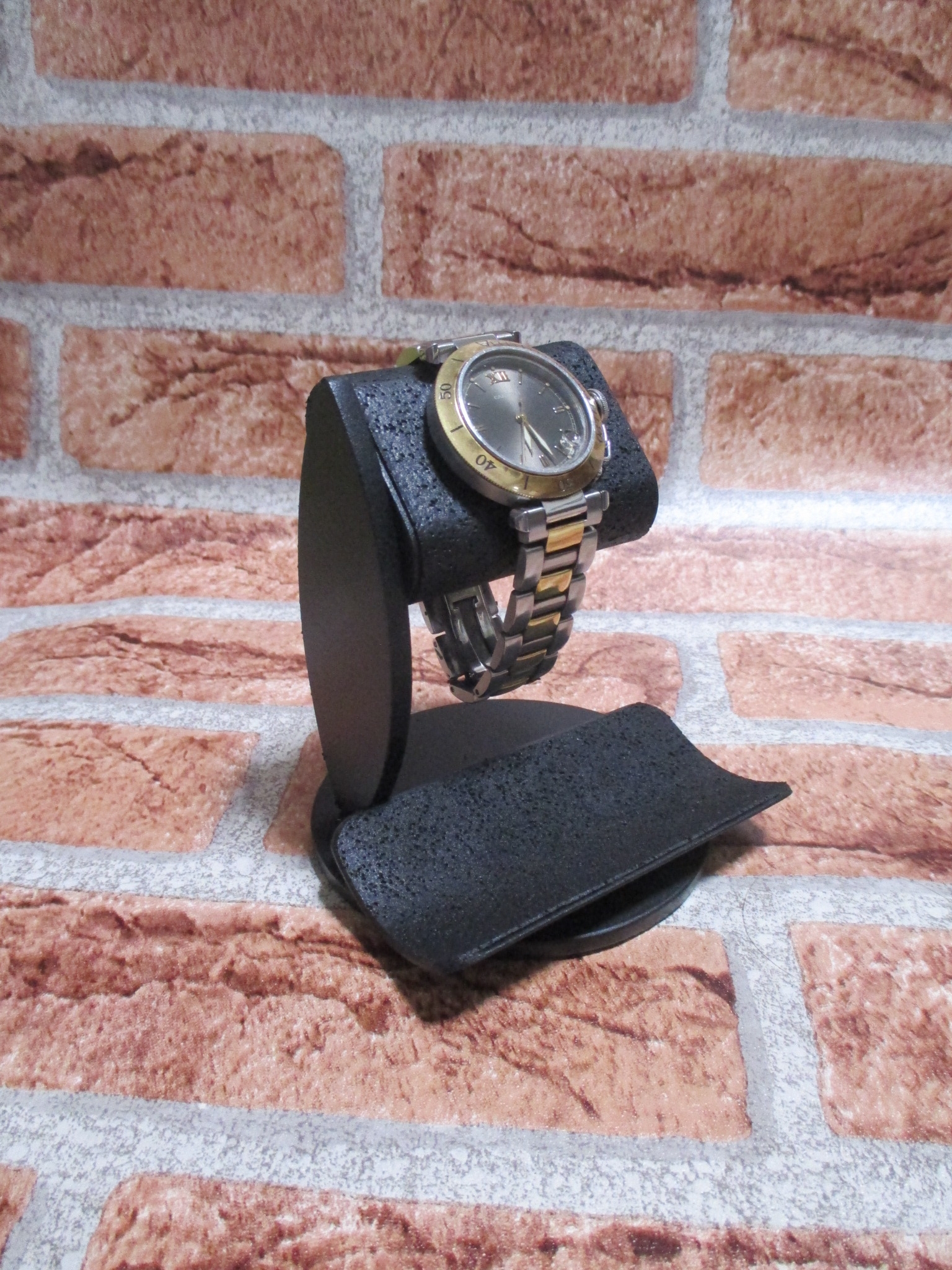 腕時計スタンド 腕時計スタンド 手作り 腕時計スタンド おしゃれ 腕時計スタンド 綺麗 オールブラックだ円パイプ1本掛け | iichi  ハンドメイド・クラフト作品・手仕事品の通販