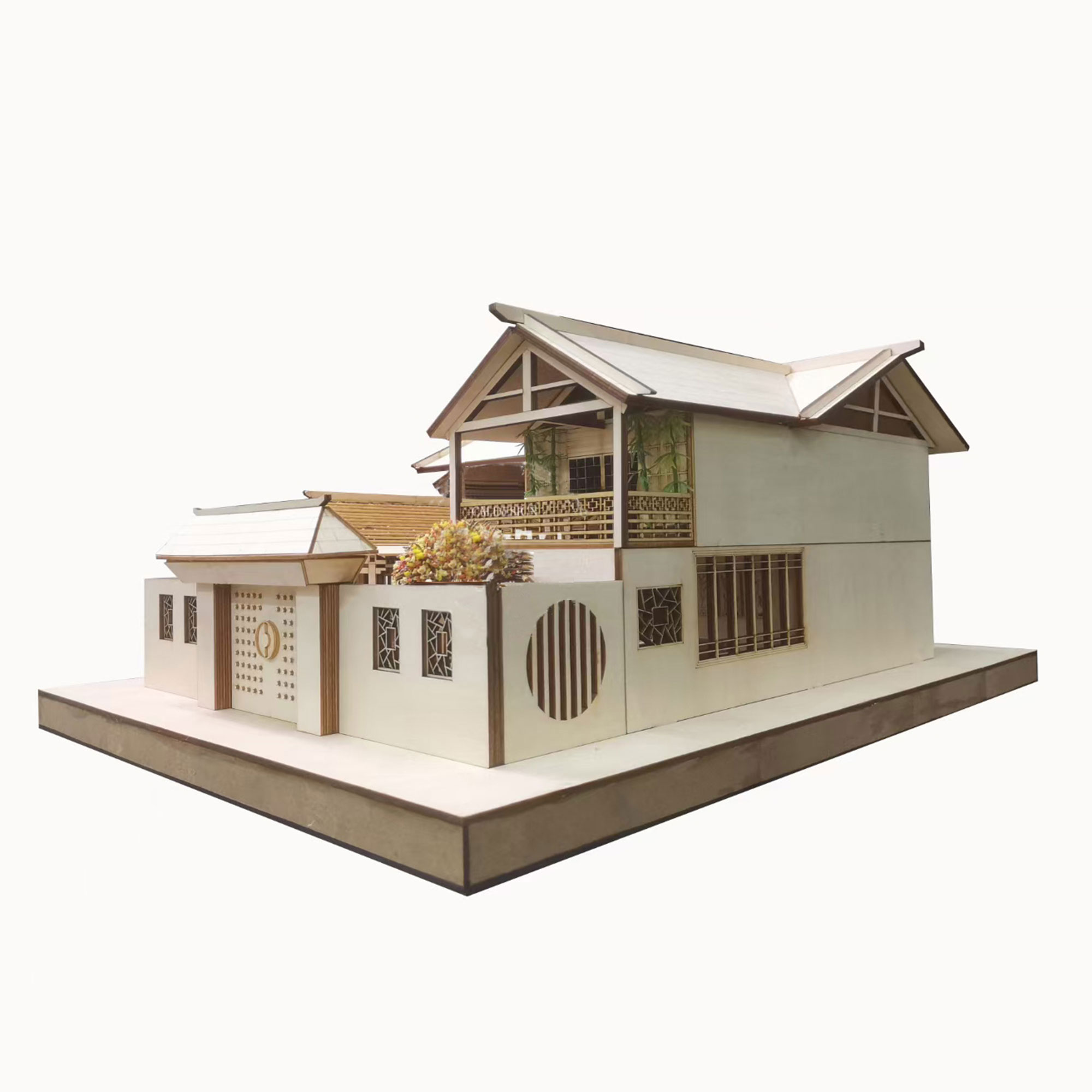 模型製作 木製ミニチュア オーダーメイド完成品 小さな旅館 Iichi ハンドメイド クラフト作品 手仕事品の通販