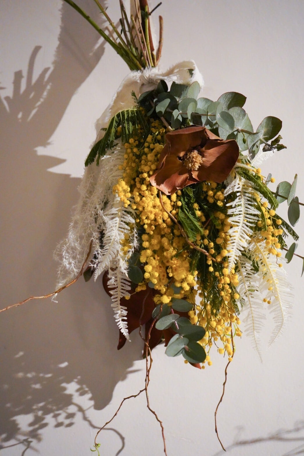 ミモザ スワッグ ブーケ 生花 ユーカリ パームフラワー Iichi ハンドメイド クラフト作品 手仕事品の通販 ミモザ スワッグ ブーケ 生花 ユーカリ パームフラワー Iichi ハンドメイド クラフト作品 手仕事品の通販