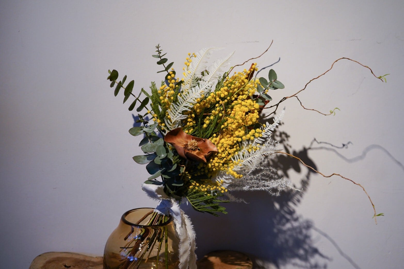 ミモザ スワッグ ブーケ 生花 ユーカリ パームフラワー Iichi ハンドメイド クラフト作品 手仕事品の通販 ミモザ スワッグ ブーケ 生花 ユーカリ パームフラワー Iichi ハンドメイド クラフト作品 手仕事品の通販