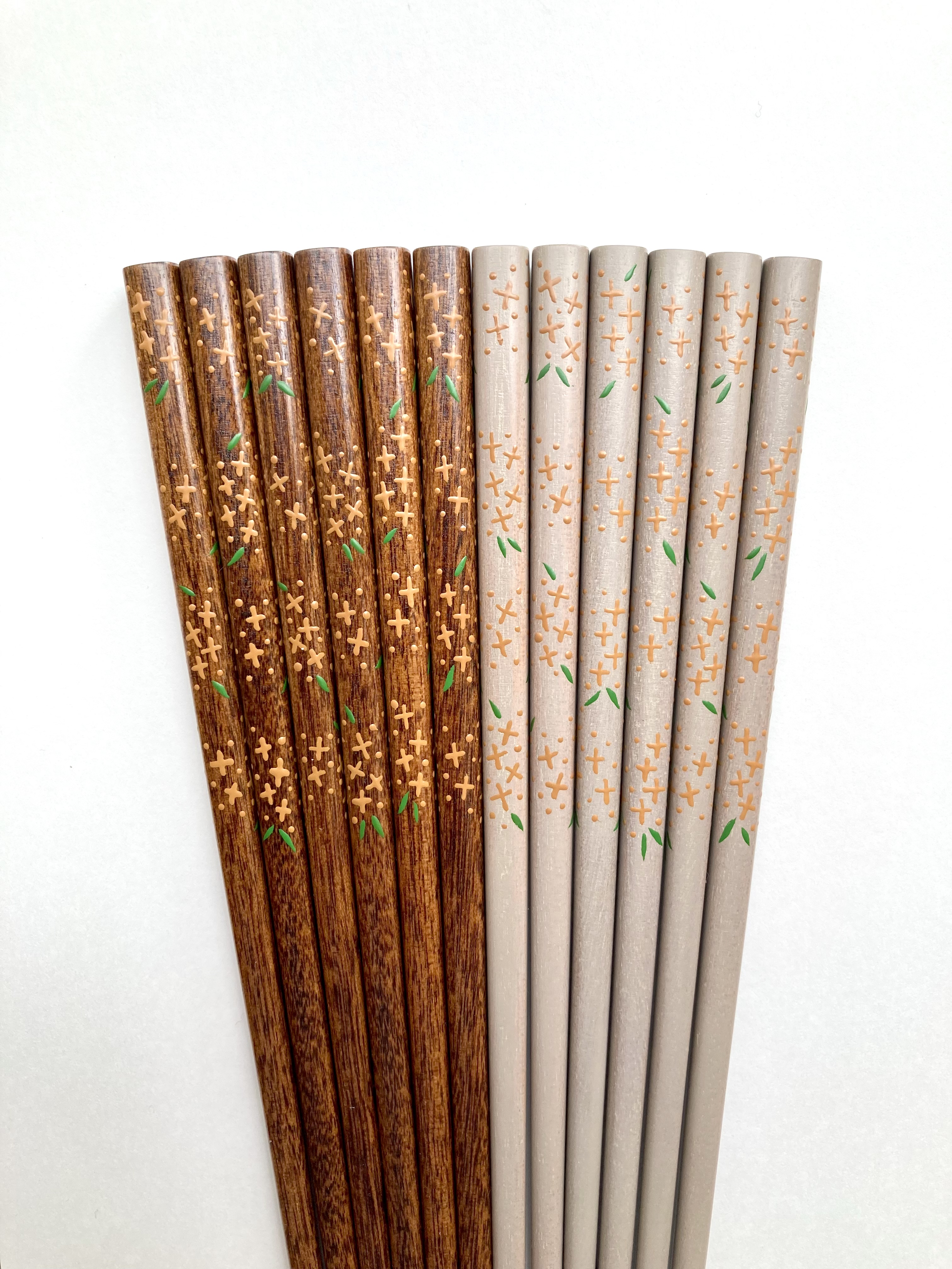 白漆の摺り漆箸 漆絵 金木犀 Iichi ハンドメイド クラフト作品 手仕事品の通販