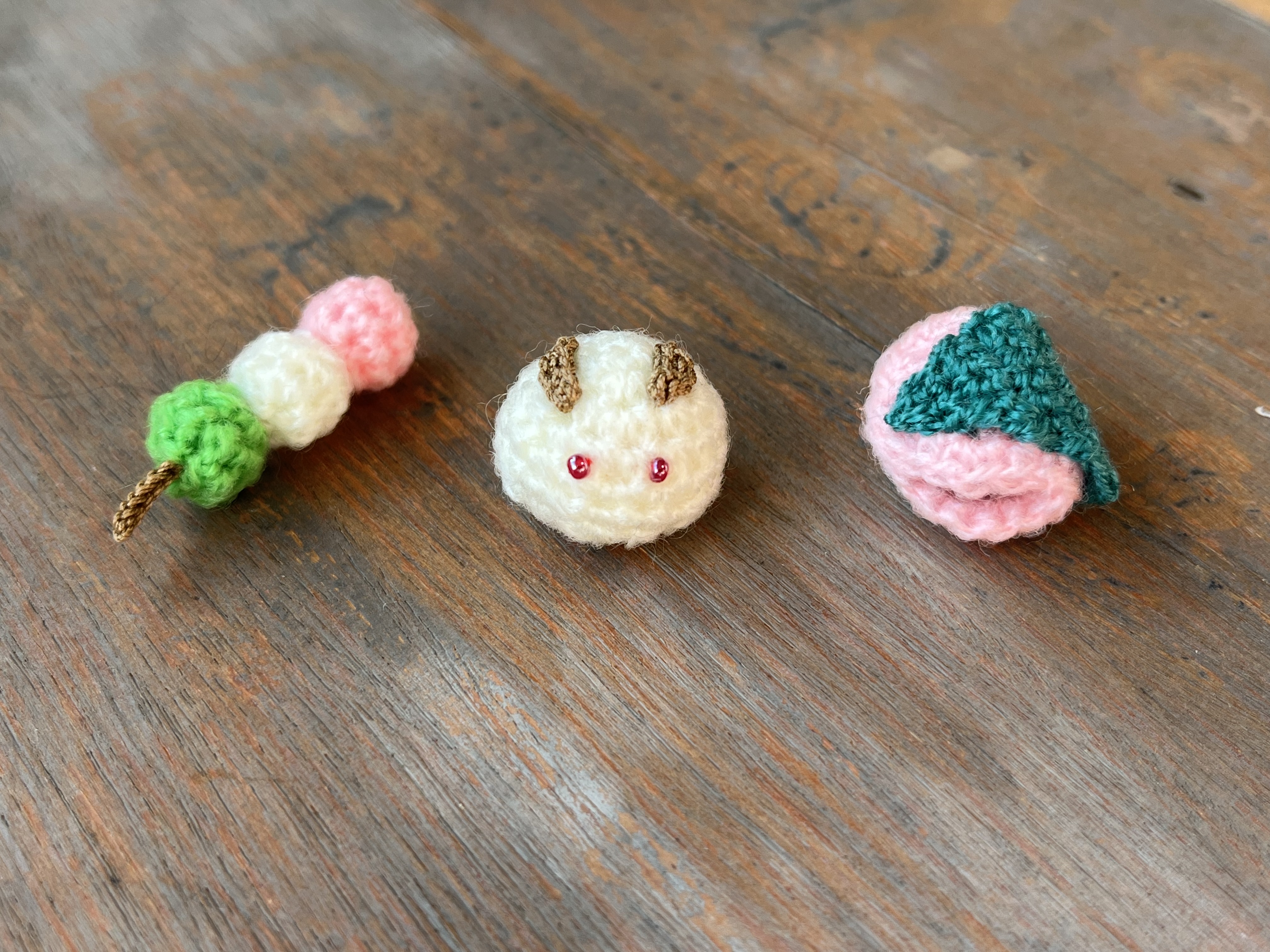 春の和菓子 あみぐるみ Iichi ハンドメイド クラフト作品 手仕事品の通販
