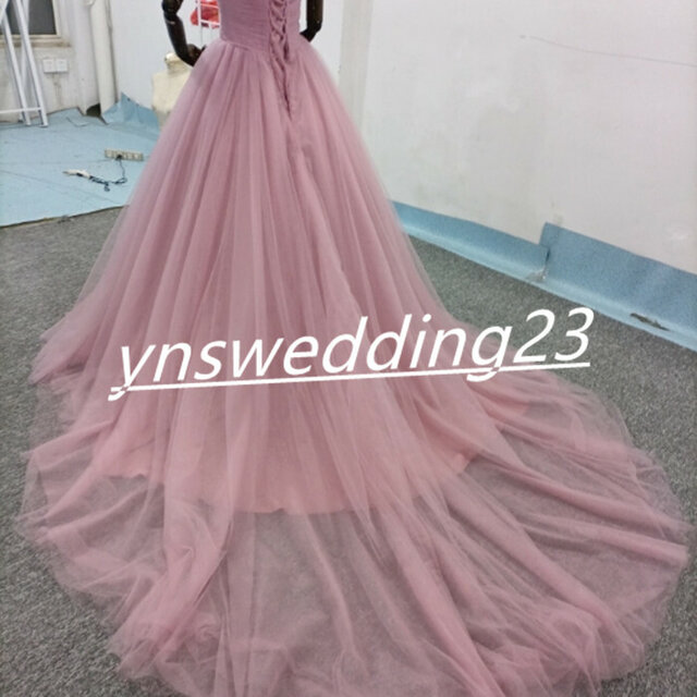 39 割引福袋 ピンクカラードレスオフショルダーの2wayドレスロングトレーンお色直し ワンピース ドレス レディース服 Urbanfarminginstitute Org