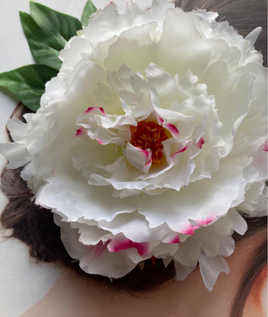 芍薬髪飾り 和装 チャイナドレス 謝恩会 成人式ヘア Iichi ハンドメイド クラフト作品 手仕事品の通販