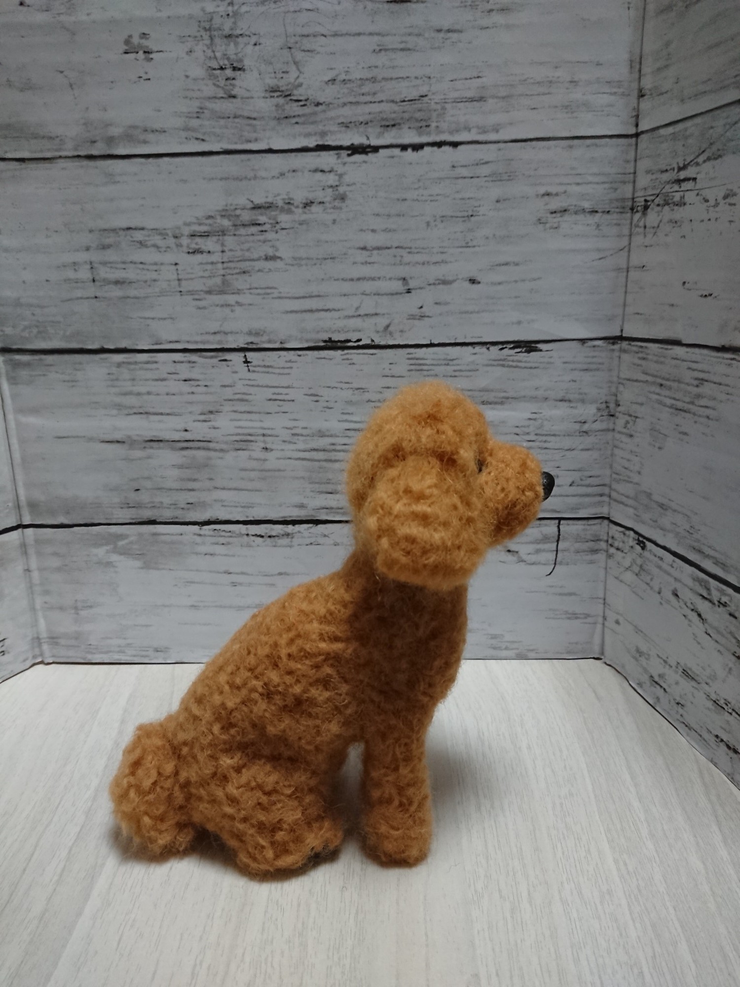 まゆゆゆさま専用　羊毛フェルト　犬　トイプードル　フレーム　オーダー まゆゆゆさま専用 羊毛フェルト 犬 トイプードル フレーム オーダー