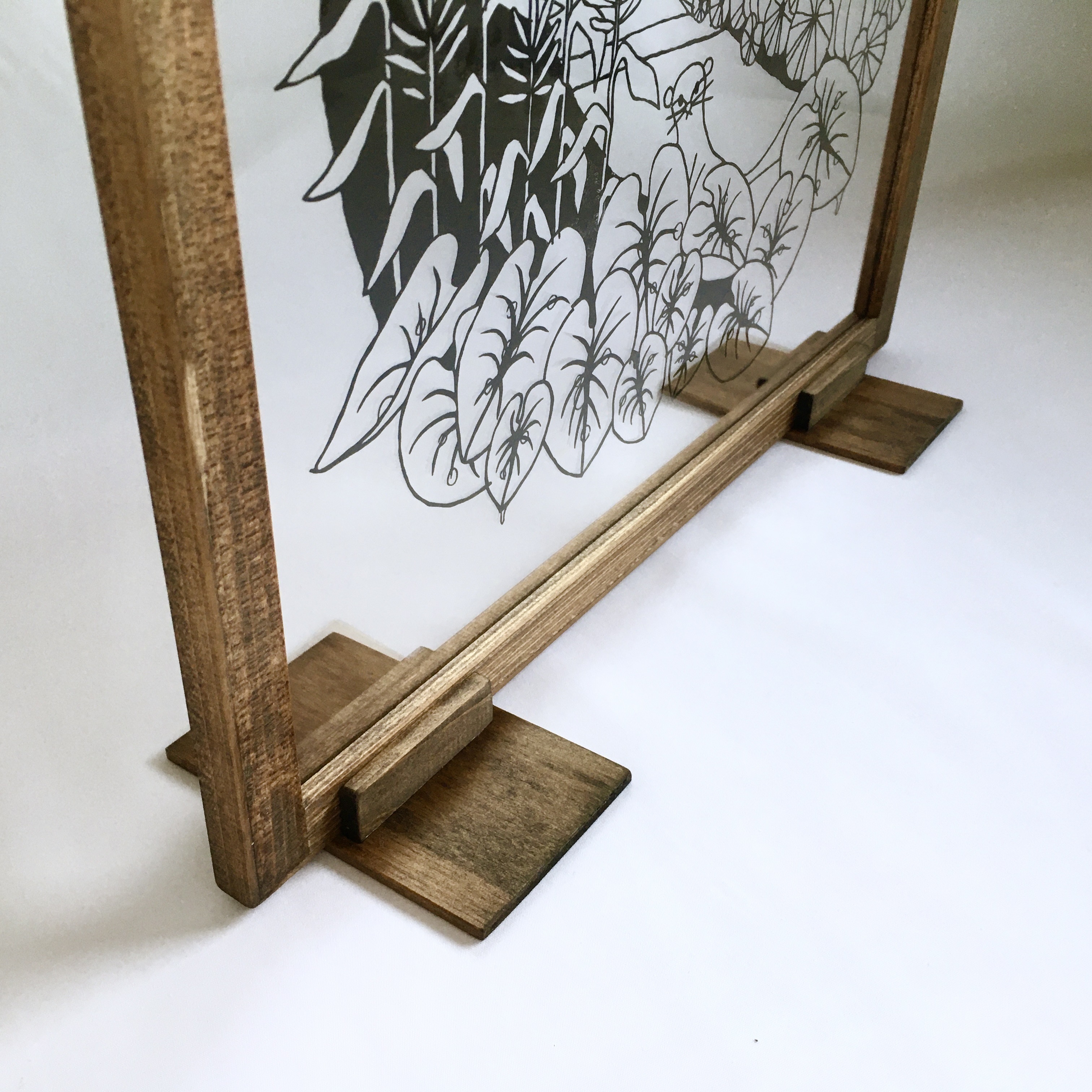 切り絵フレーム用スタンド W Iichi ハンドメイド クラフト作品 手仕事品の通販
