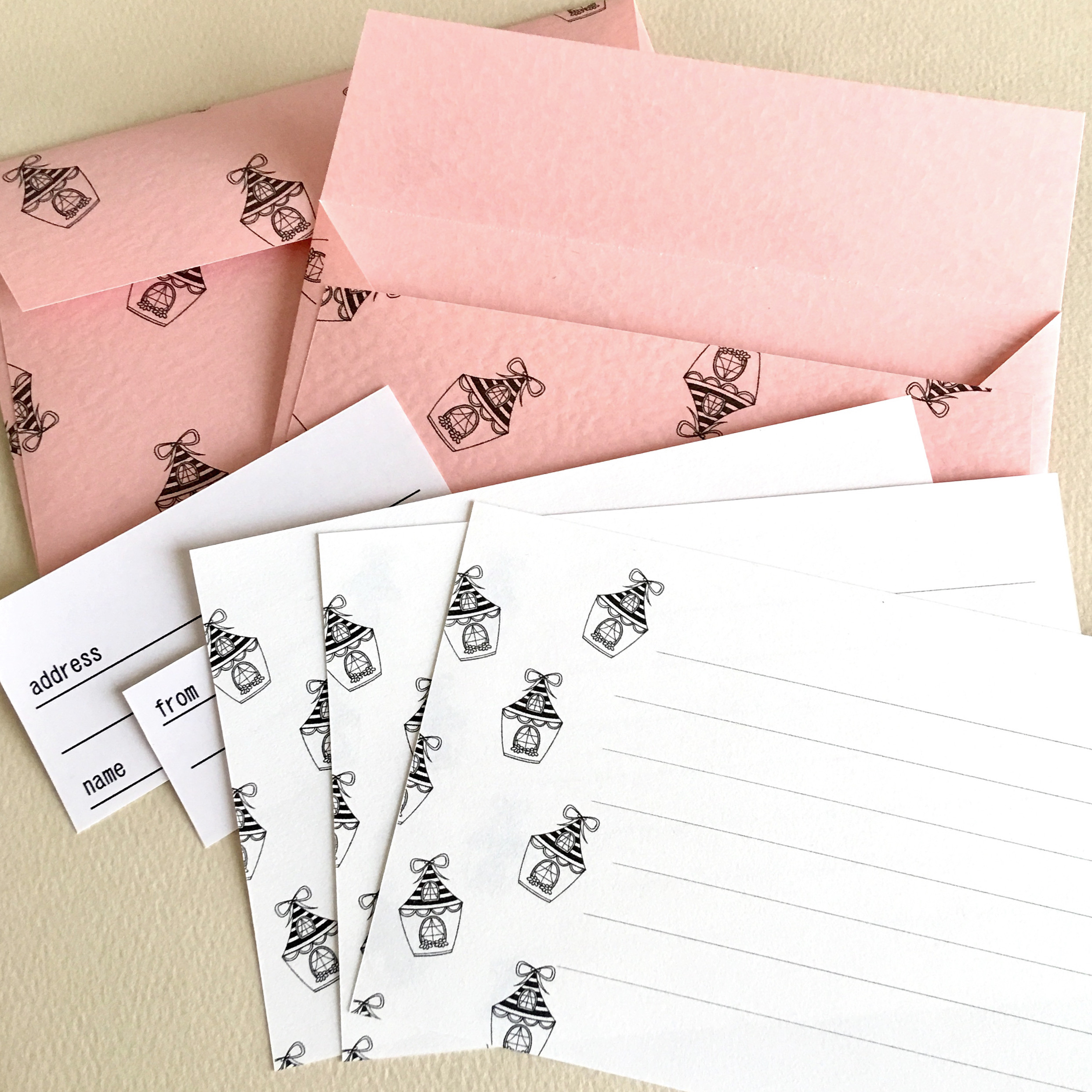 レターセット 家イラスト Iichi ハンドメイド クラフト作品 手仕事品の通販