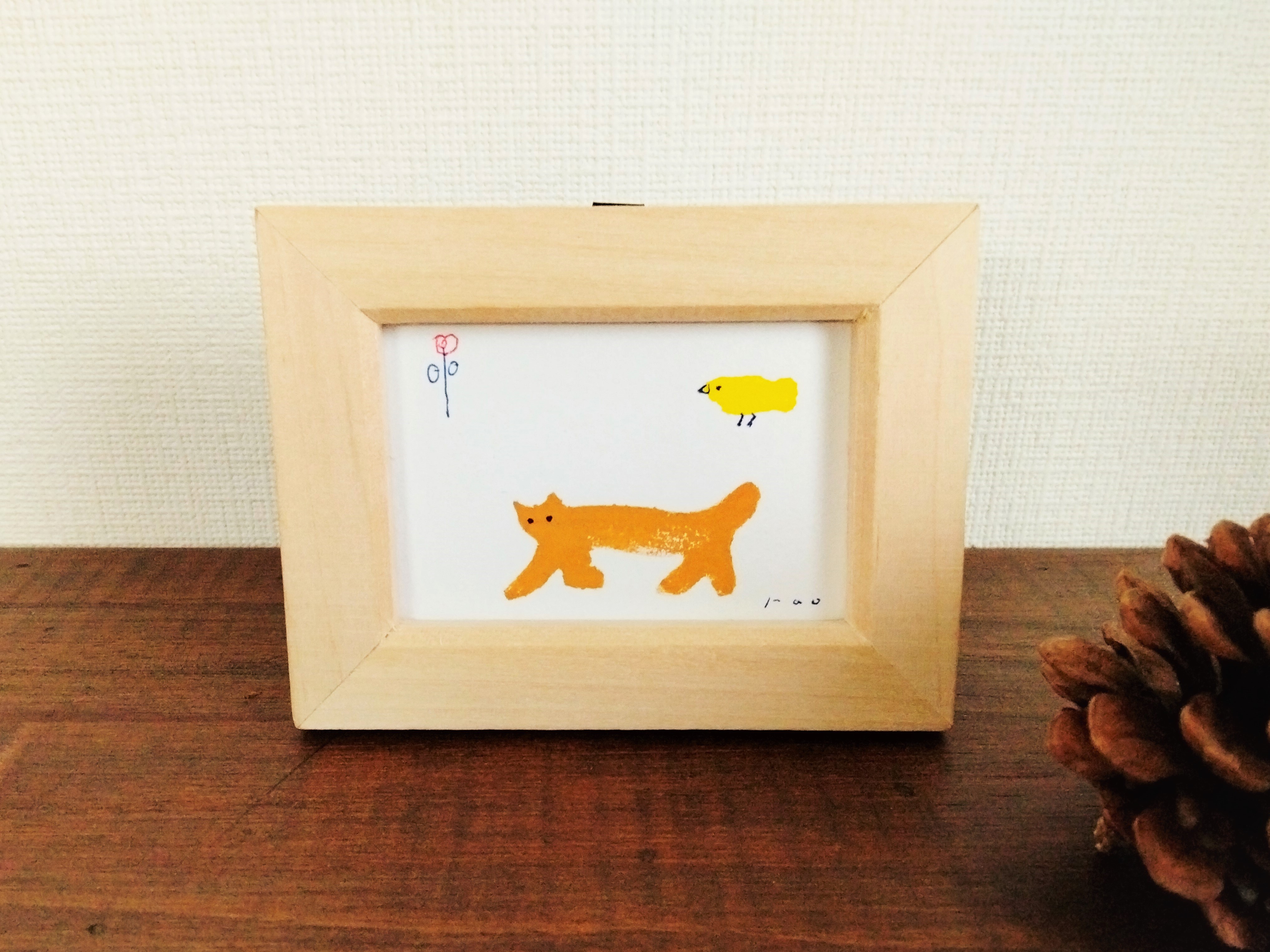 保証 猫 水彩画 額縁入り Www Anavara Com