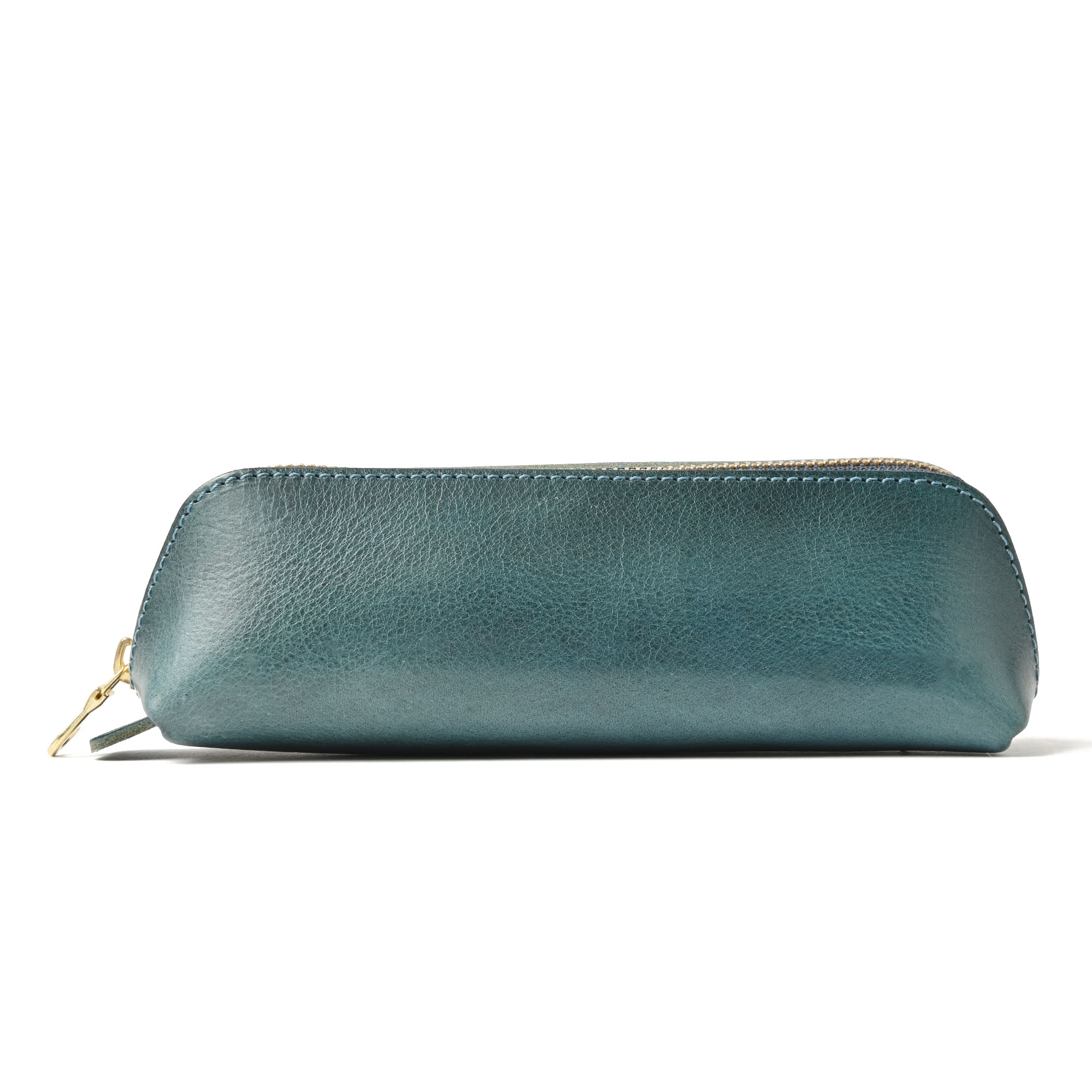 ペンケース ブルー 最高級イタリアンレザー Iichi ハンドメイド クラフト作品 手仕事品の通販