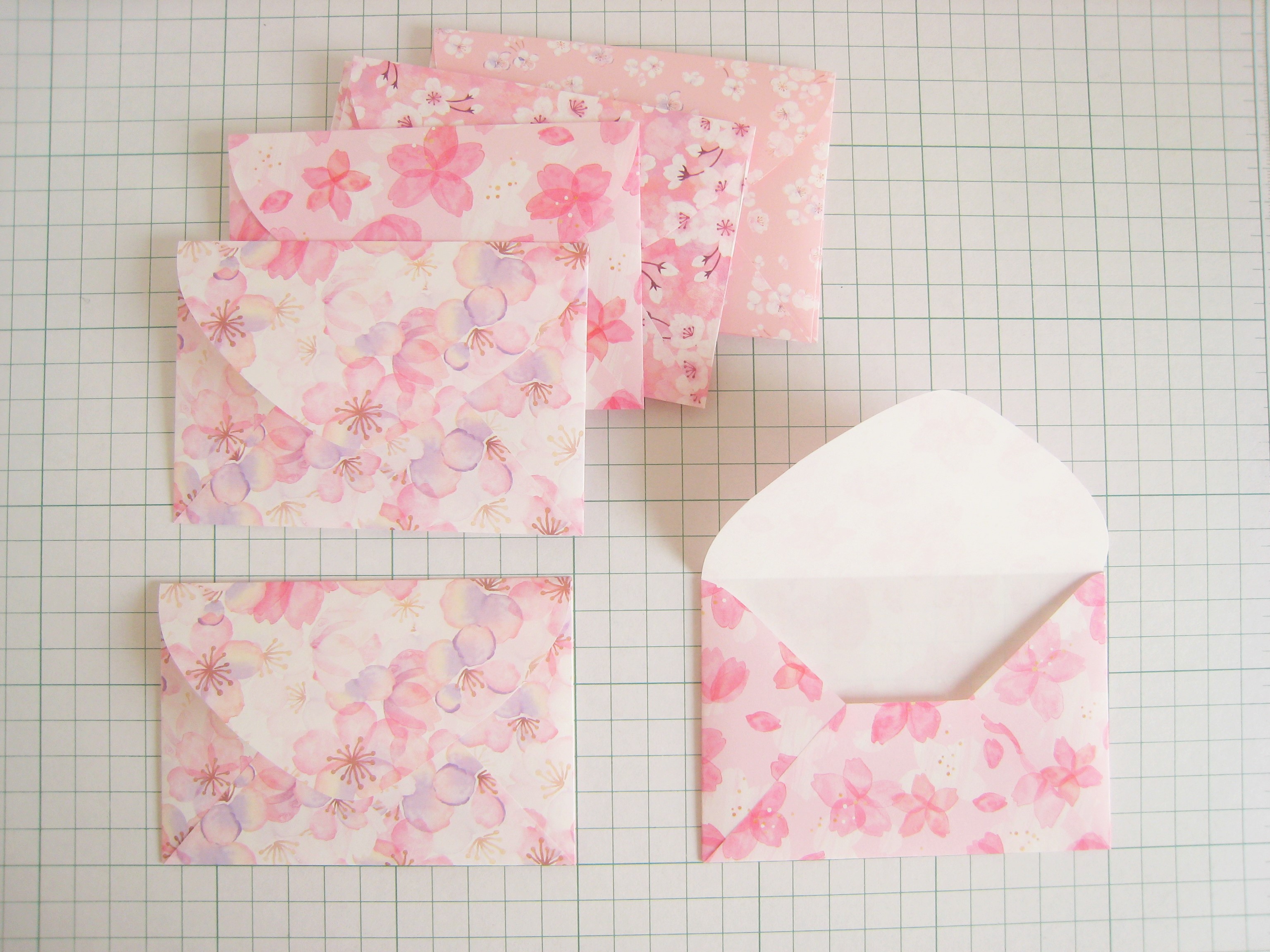 可愛い桜柄ミニ封筒 8枚セット Iichi ハンドメイド クラフト作品 手仕事品の通販