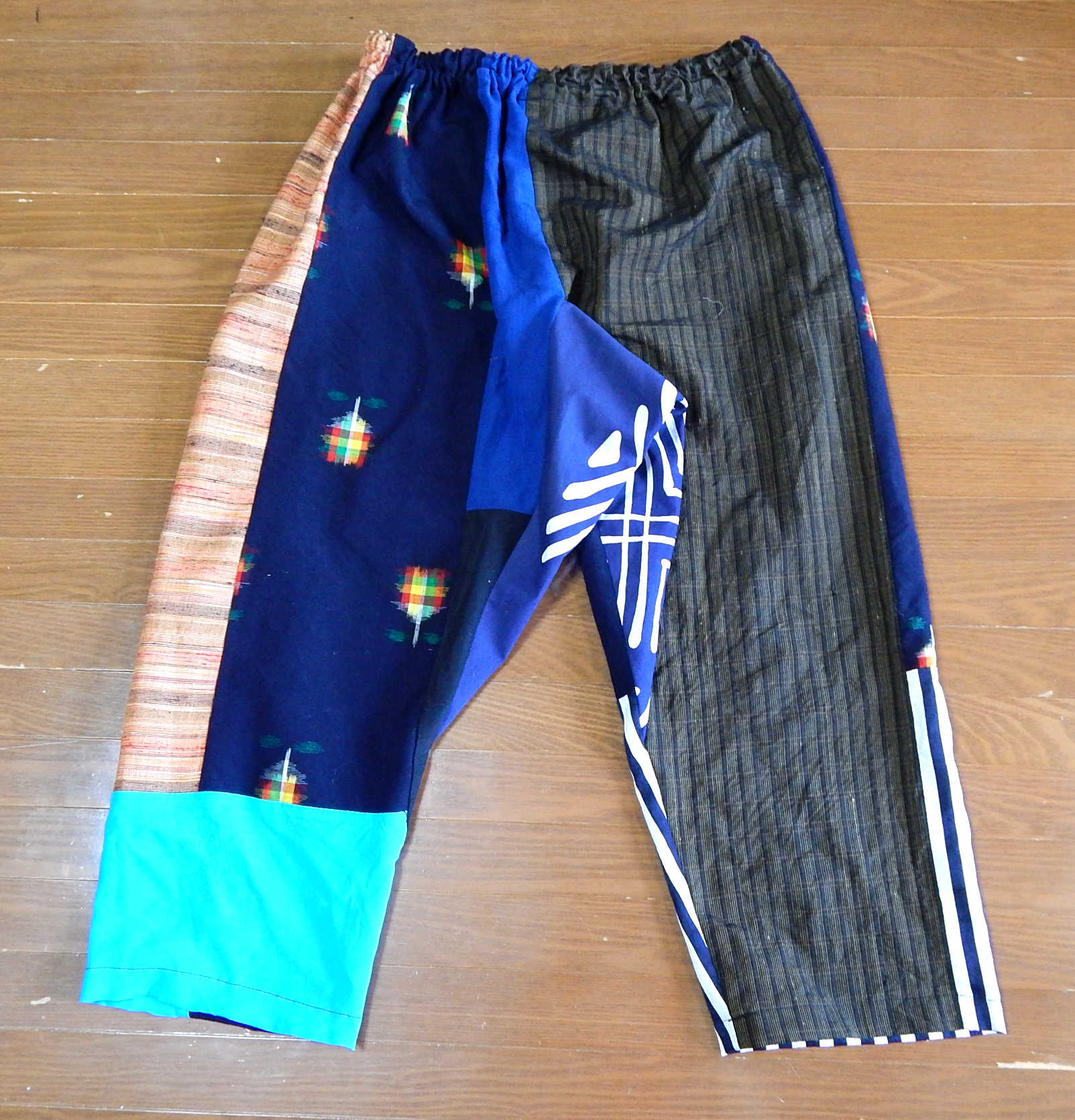 着物・浴衣リメイクサルエルパンツ チューリップ | iichi ハンドメイド・クラフト作品・手仕事品の通販