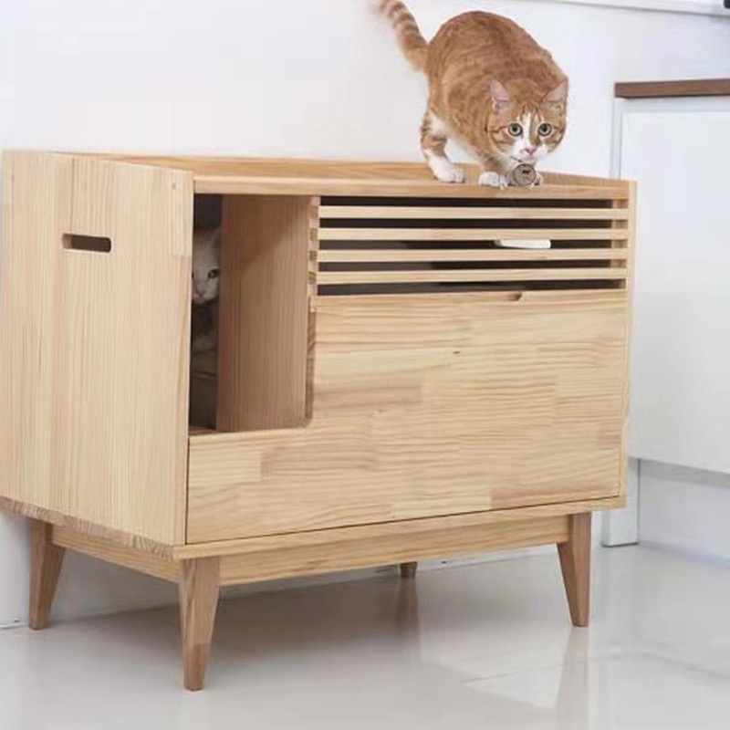 オーダーメイド 職人手作り 猫のおうち 猫ベッド 猫用 ペット用品 おうち時間 猫家具 天然木 無垢材 木目 木製 Lr18 Iichi ハンドメイド クラフト作品 手仕事品の通販