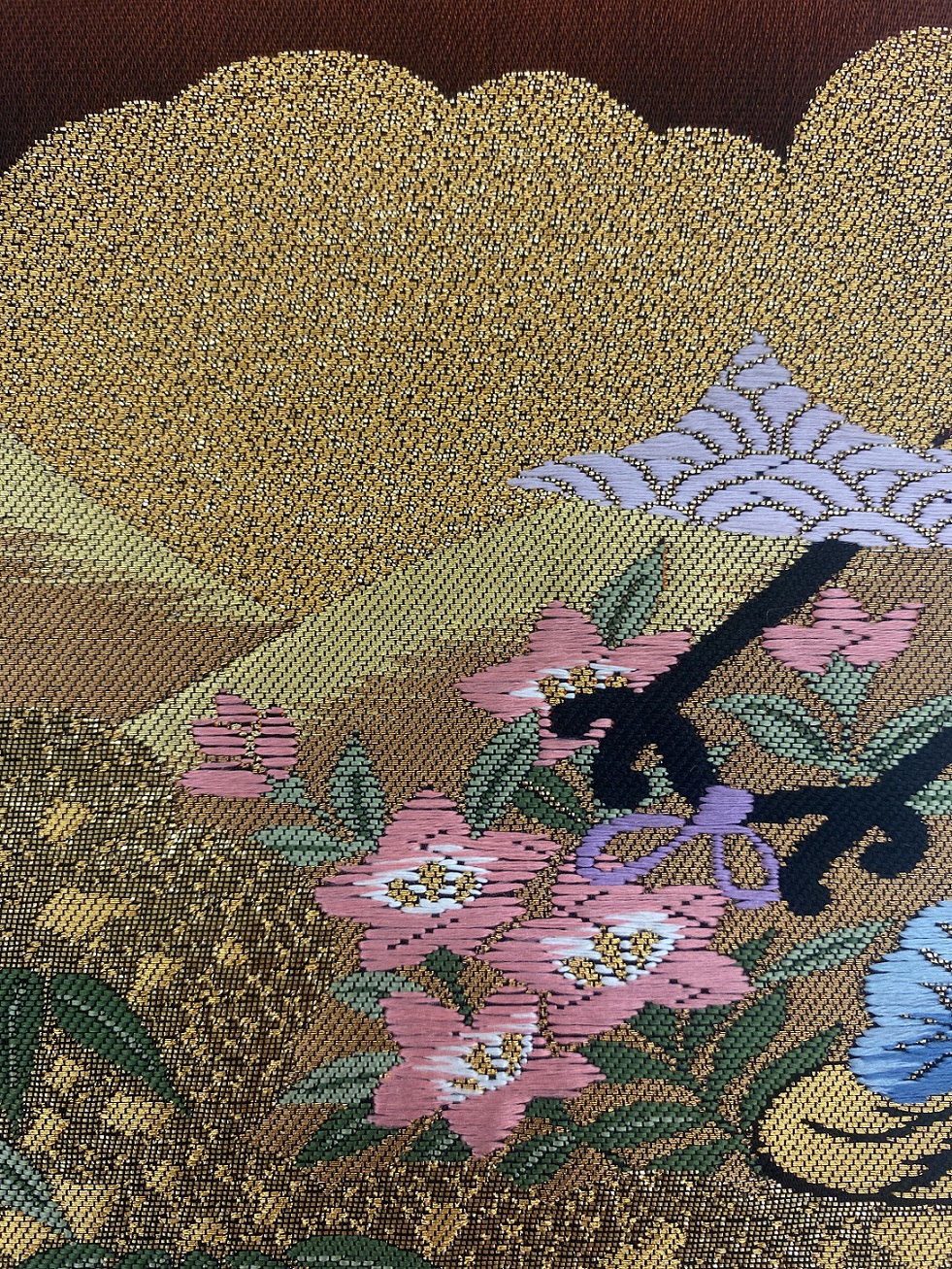 着物からつくるアートパネル 額装16 和モダンインテリア 壁掛け アートパネル Iichi ハンドメイド クラフト作品 手仕事品の通販