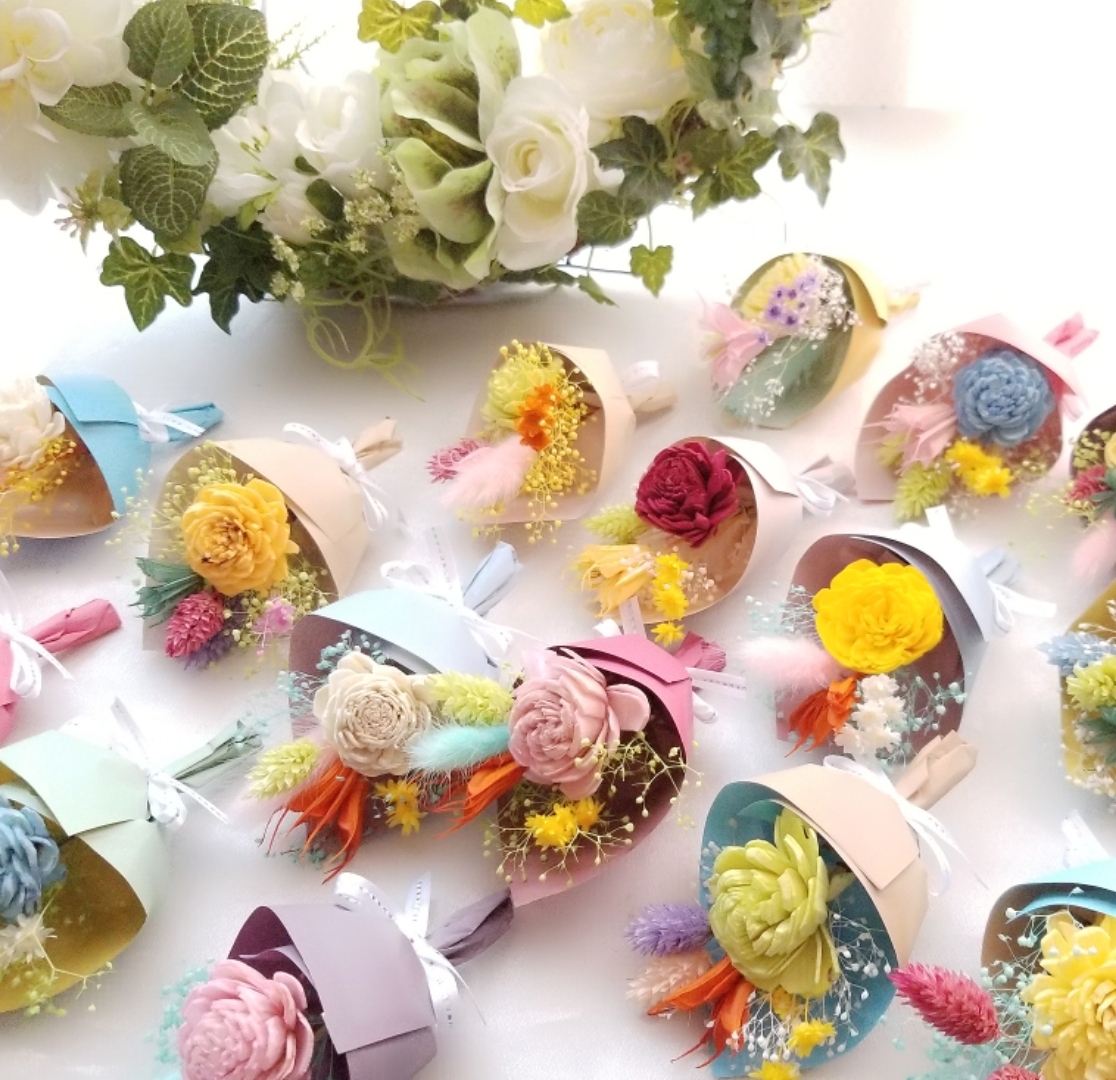 花束風ミニブーケ 1個からok アソート ドライフラワー 花束 ミニ花束 結婚式 卒業式 プチギフト Iichi ハンドメイド クラフト作品 手仕事品の通販 花束風ミニブーケ 1個からok アソート ドライフラワー 花束 ミニ花束 結婚式 卒業式 プチギフト Iichi ハンドメイド クラフト作品 手仕事品の通販