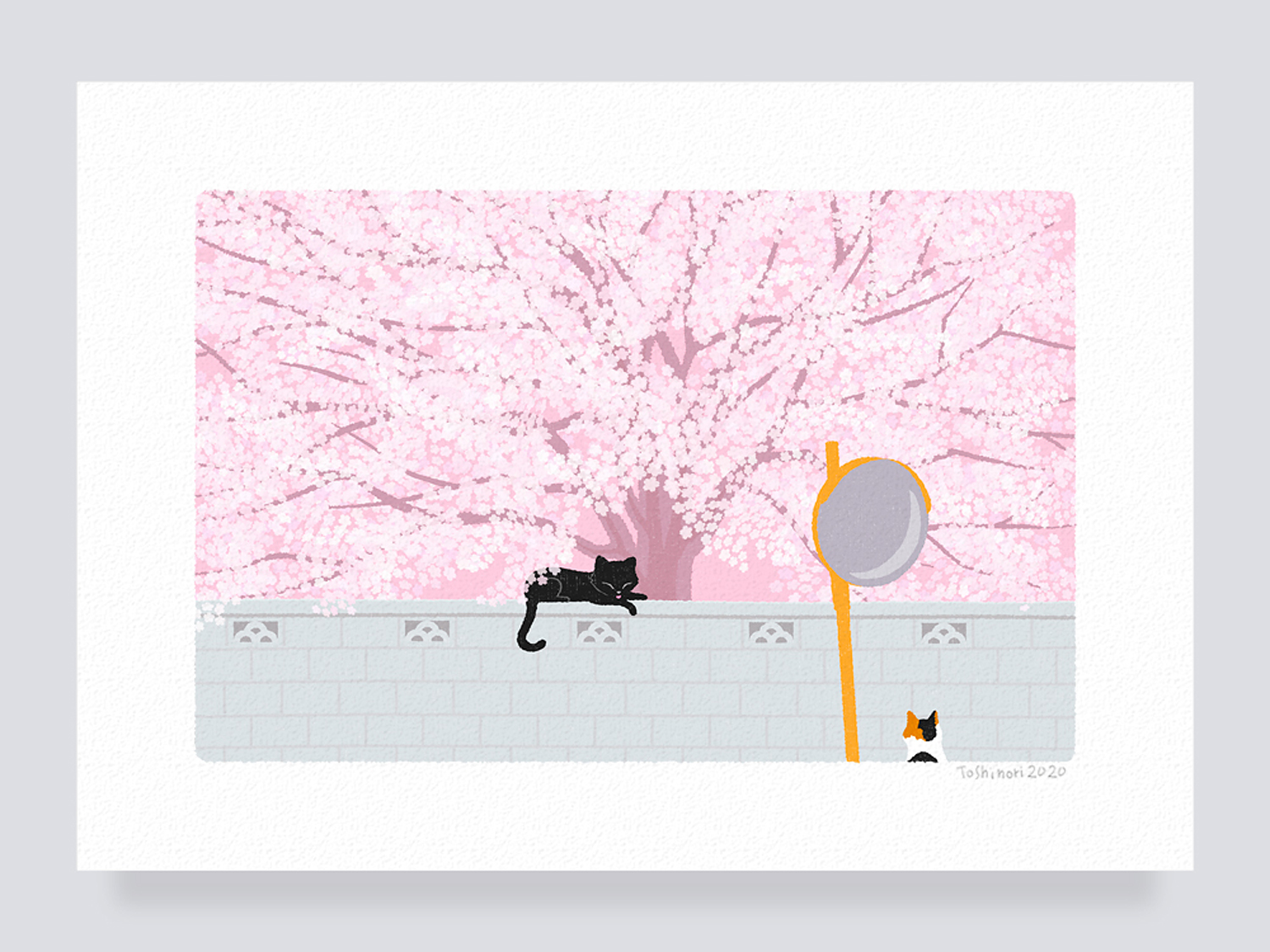 イラストフレーム 04 桜の樹の下で Iichi ハンドメイド クラフト