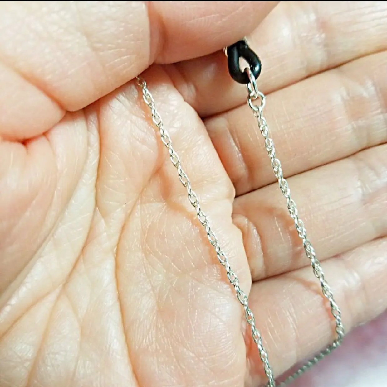 シルバー925 Silver メガネチェーン アクセサリー Iichi ハンドメイド クラフト作品 手仕事品の通販