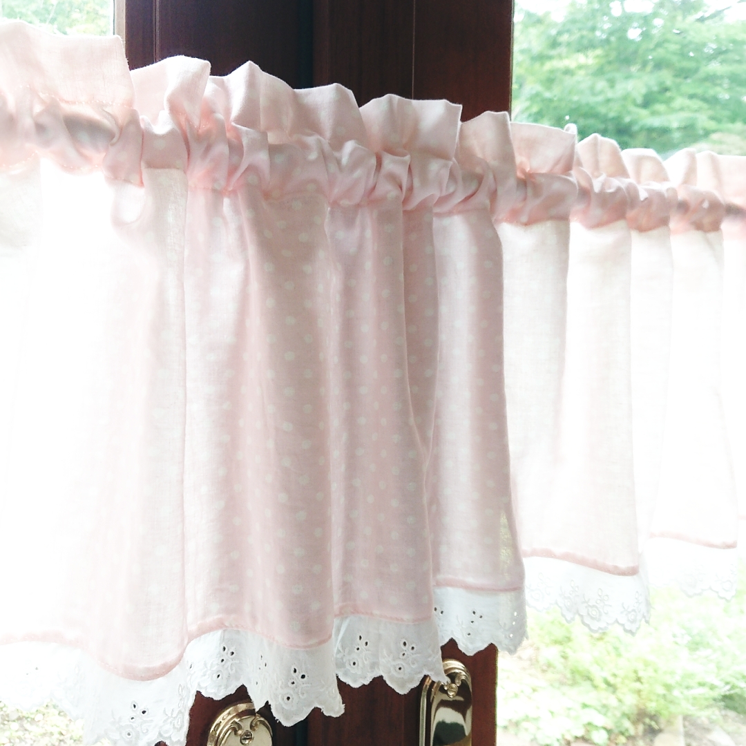 最大78%OFFクーポン ふんわりダブルガーゼ♡両開きカフェカーテン 