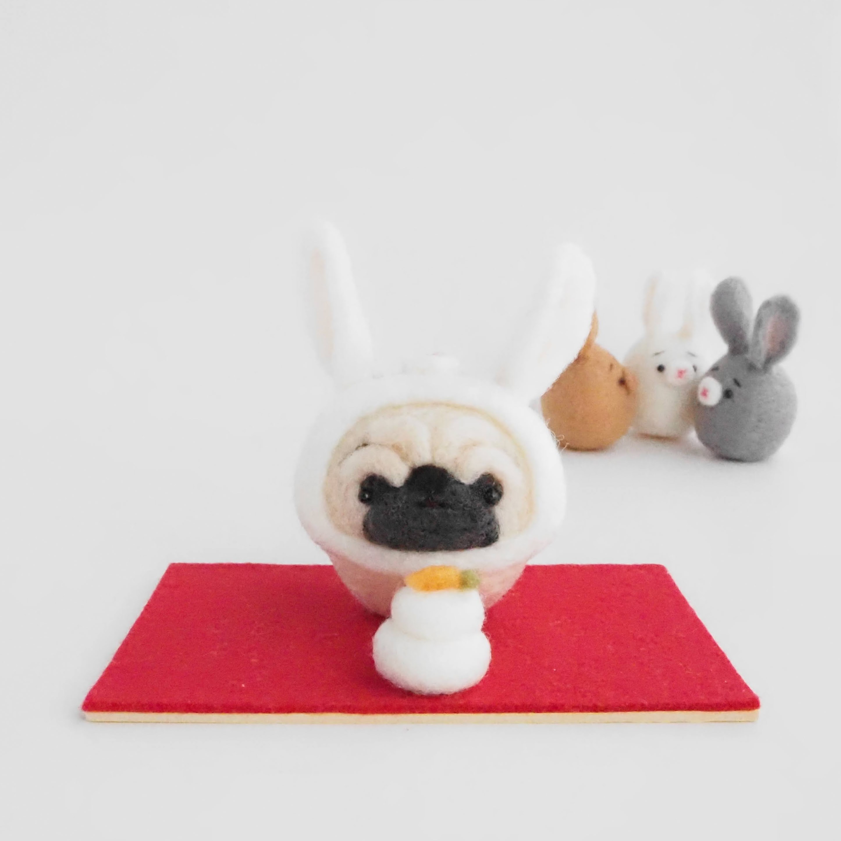 かわいい新作 羊毛フェルト 干支セット Phasukasset Com