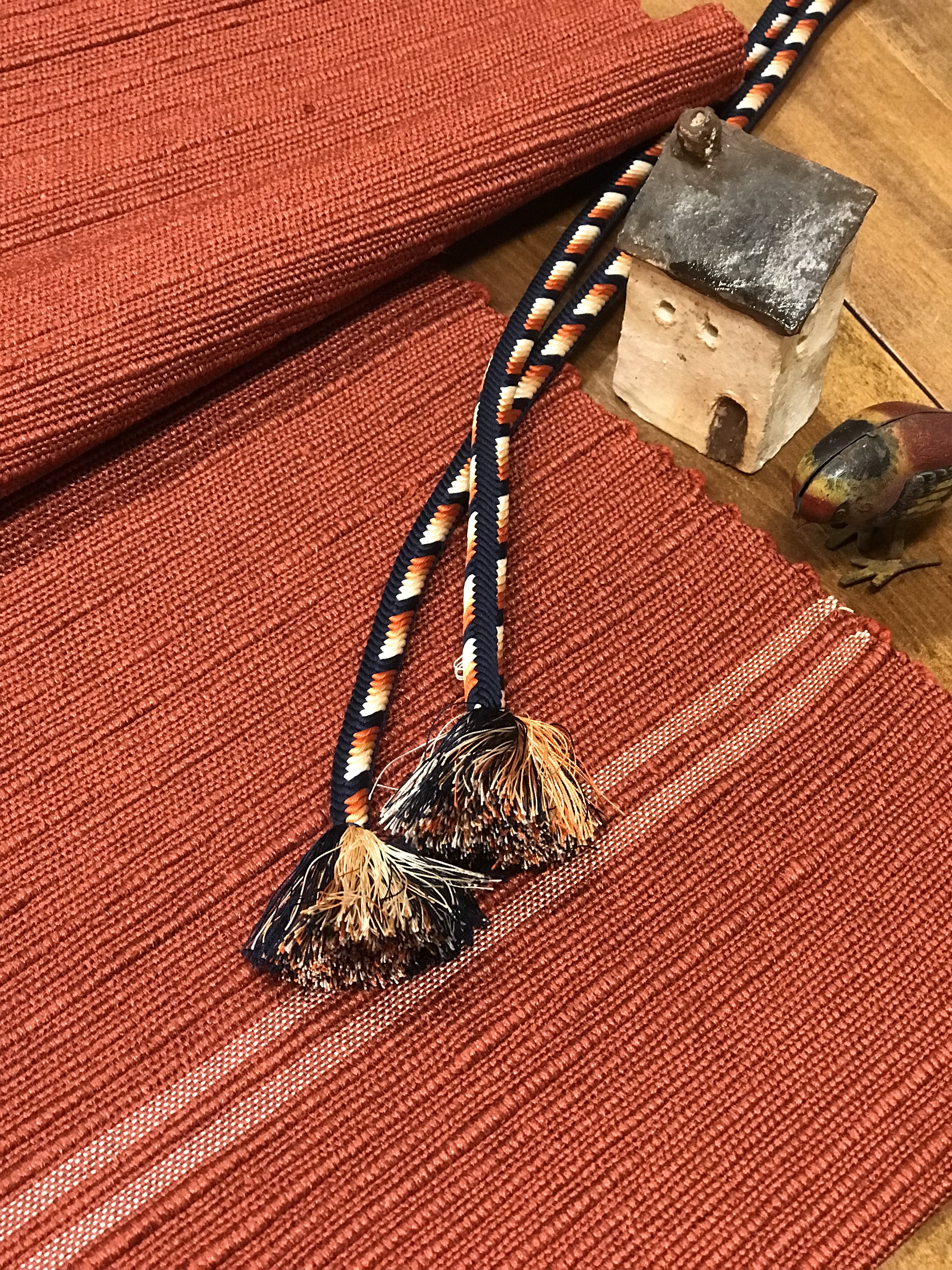 海老茶色かがり なごや帯 Iichi ハンドメイド クラフト作品 手仕事品の通販