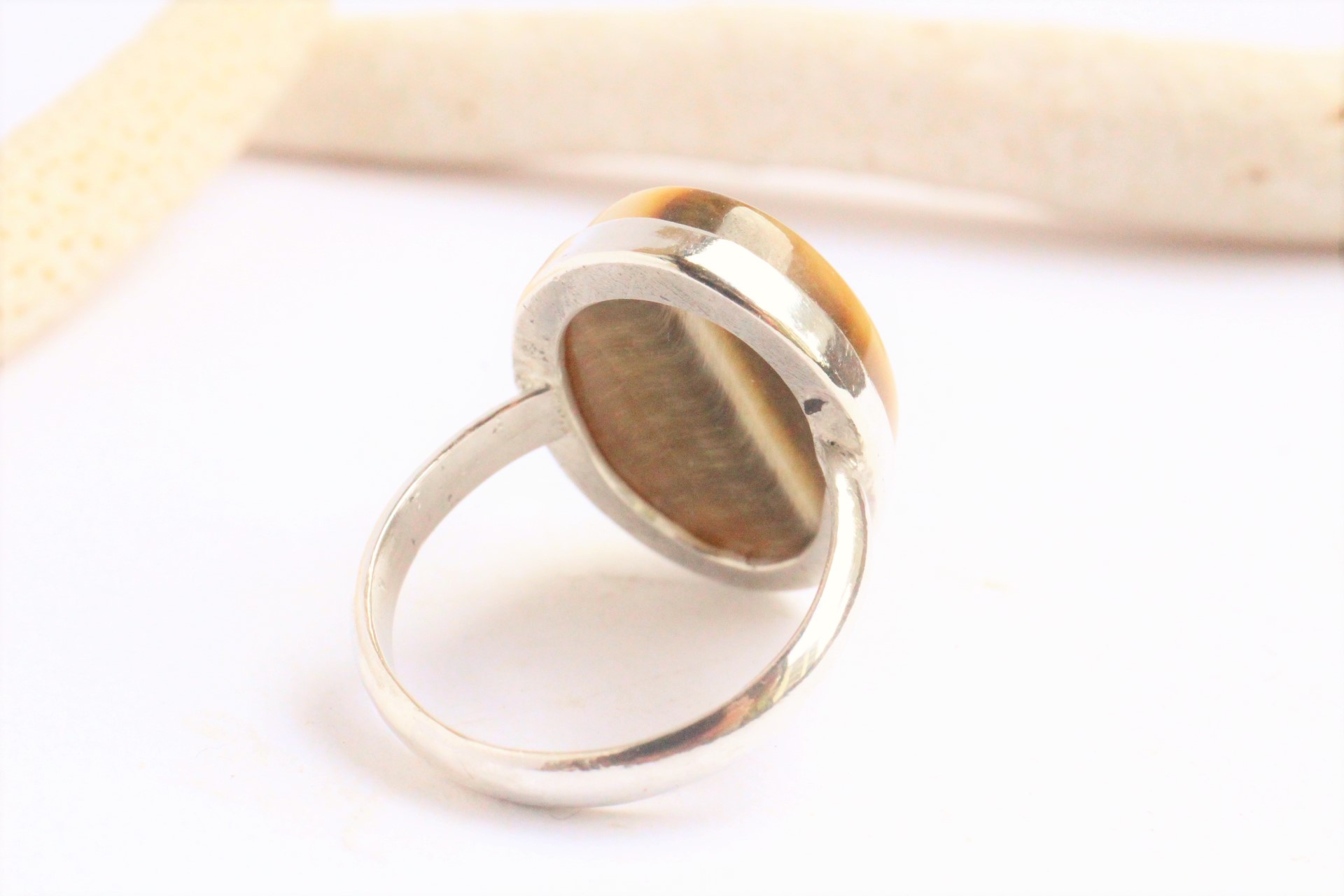 ゴールデン タイガーアイ Silver Ring | iichi ハンドメイド・クラフト