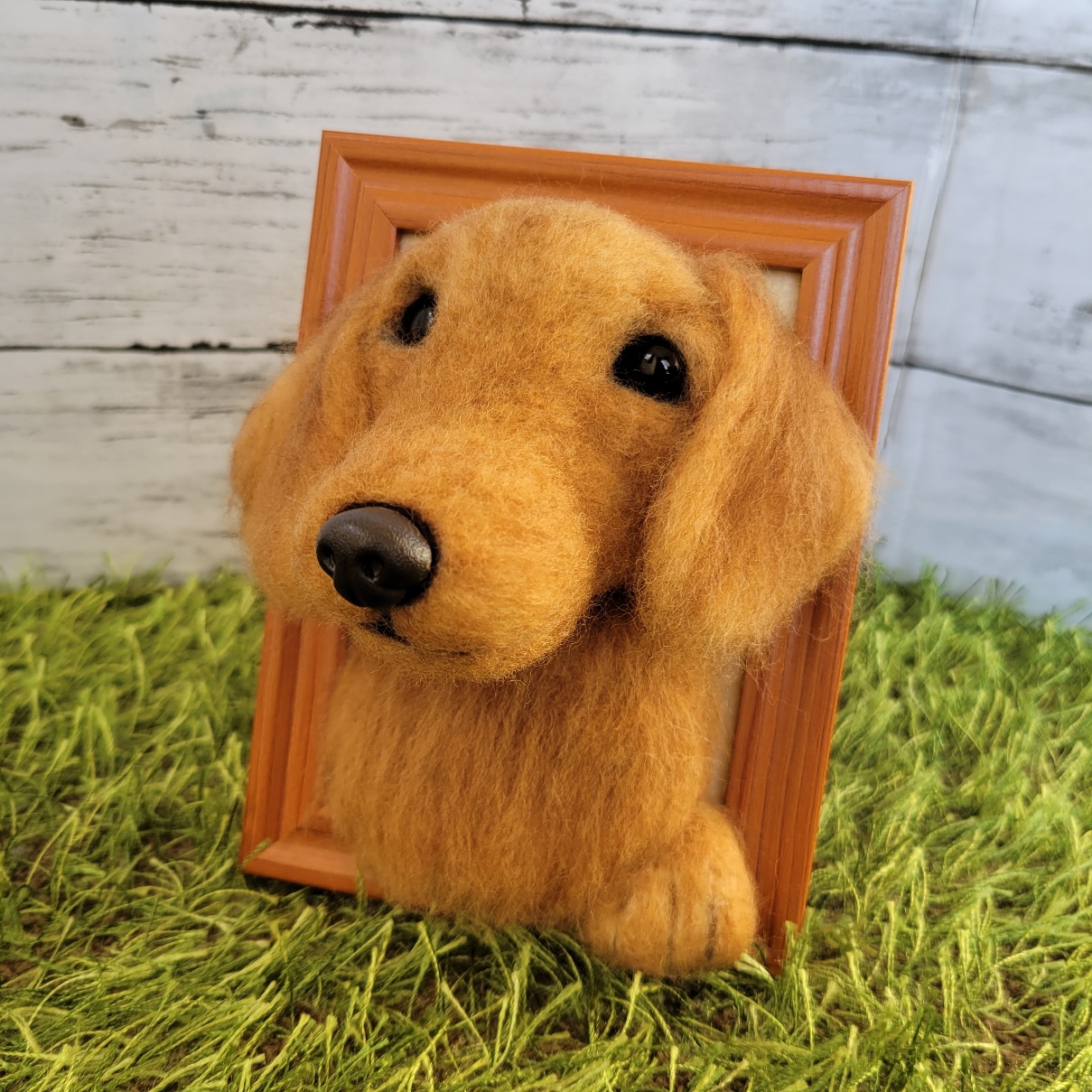 ミニチュアダックスフンドぬいぐるみ・茶【受注製作】