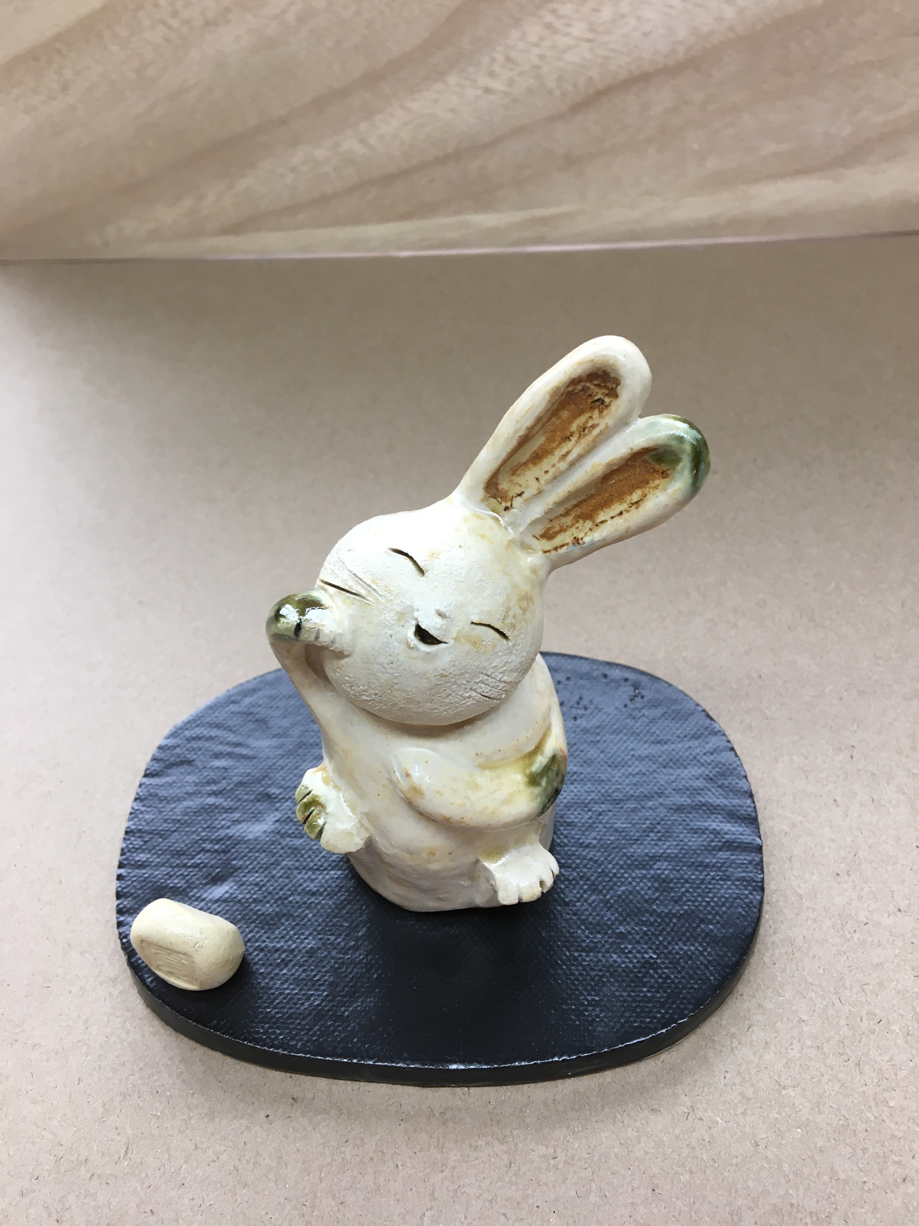 作家物 うさぎ 親子福招き 作家物 うさぎ 親子福招き