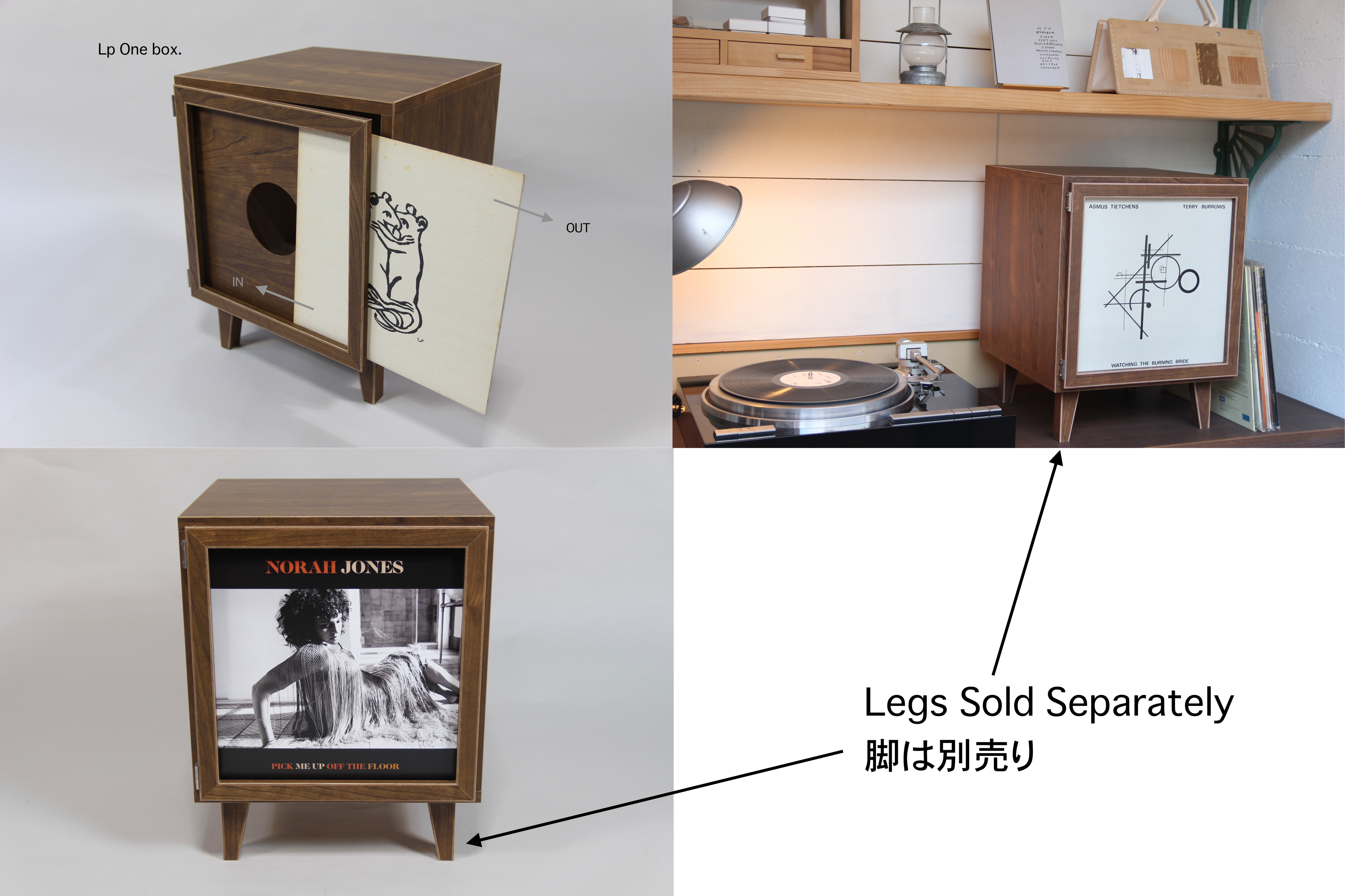 Lp Cd フレーム レコード収納 1台 おしゃれ ラック キャビネット 棚 ボックス レコードプレイヤー台 Iichi ハンドメイド クラフト作品 手仕事品の通販