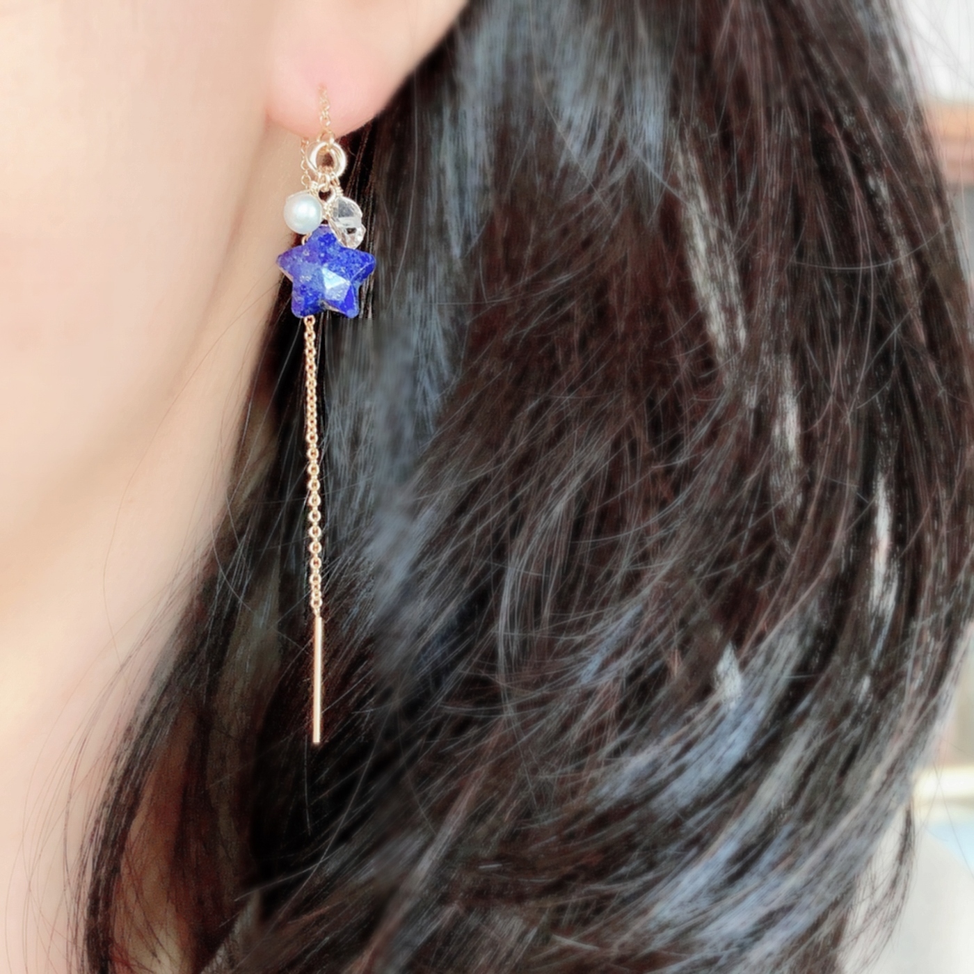 Handmadeピアス❀myイチオシ♡大人なボルドー系カラーピアス