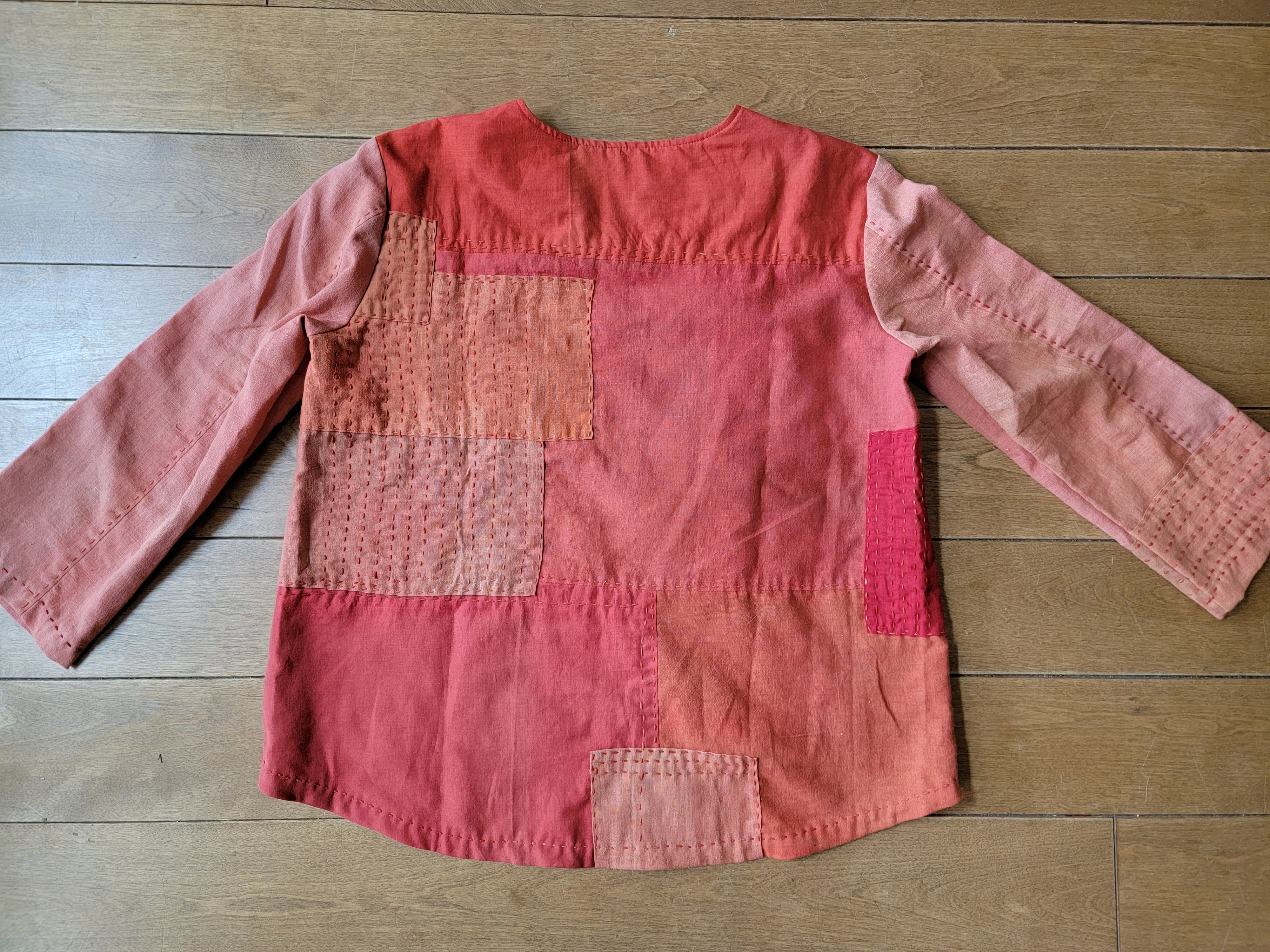 注目ブランドのギフト 着物リメイク 古布 手作り 紅花染め プル