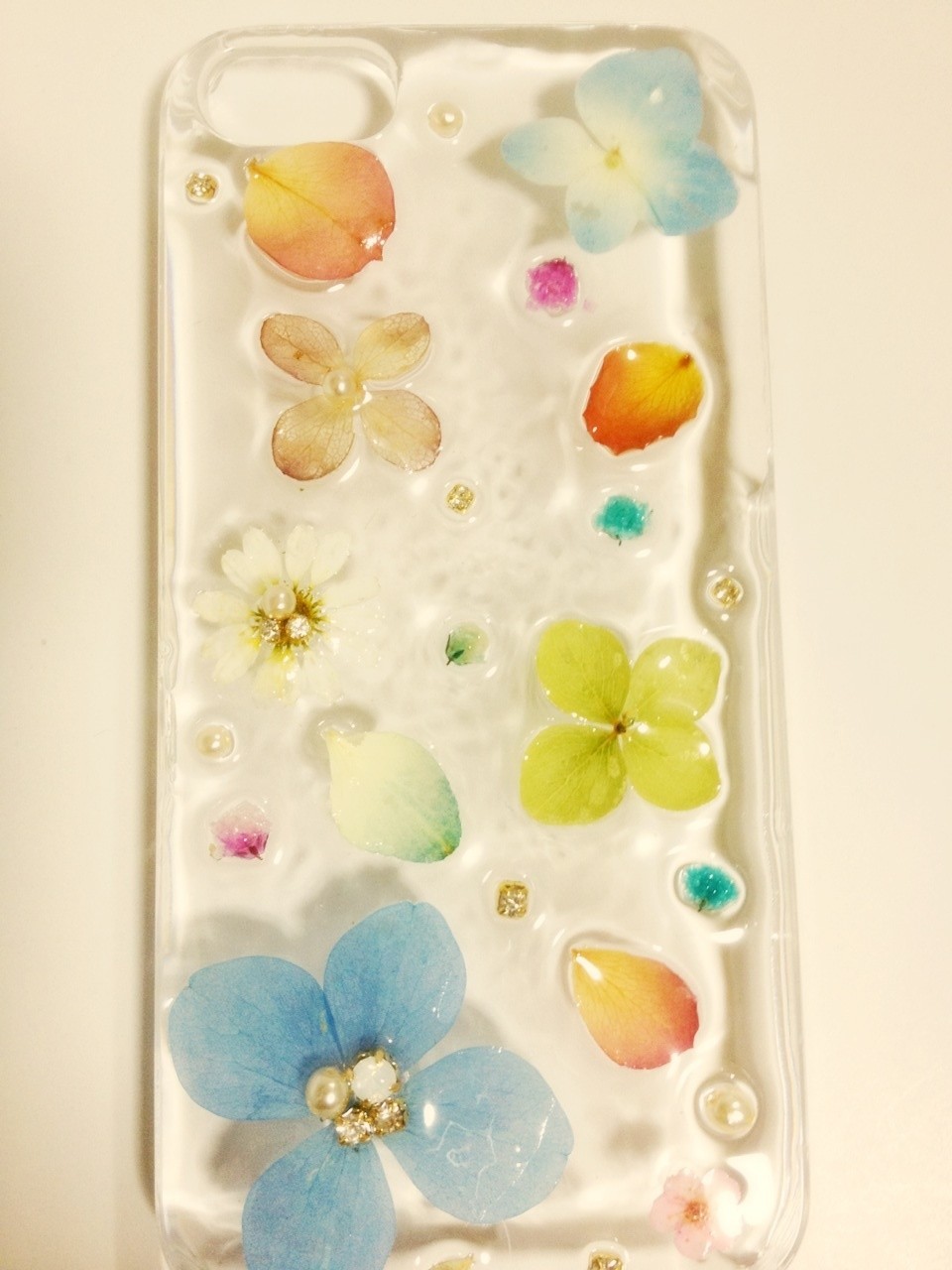 O様オーダー シンプルな花で大人かわいいiphone5ケース Iichi ハンドメイド クラフト作品 手仕事品の通販