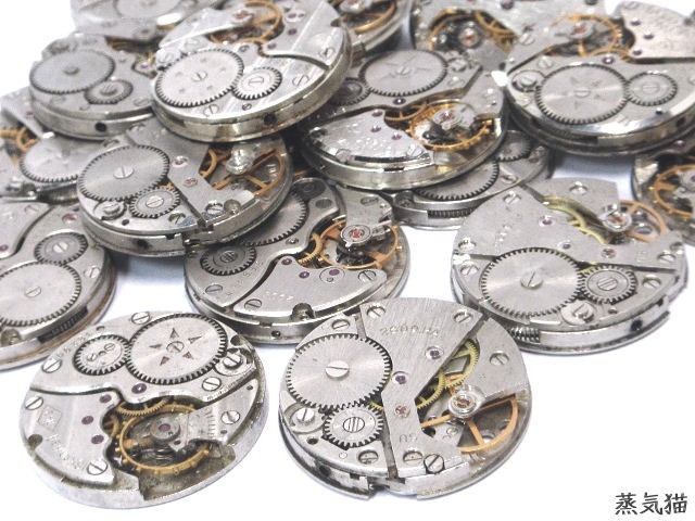 機械式時計ムーブメント 1個 スチームパンク歯車 時計パーツ Iichi ハンドメイド クラフト作品 手仕事品の通販